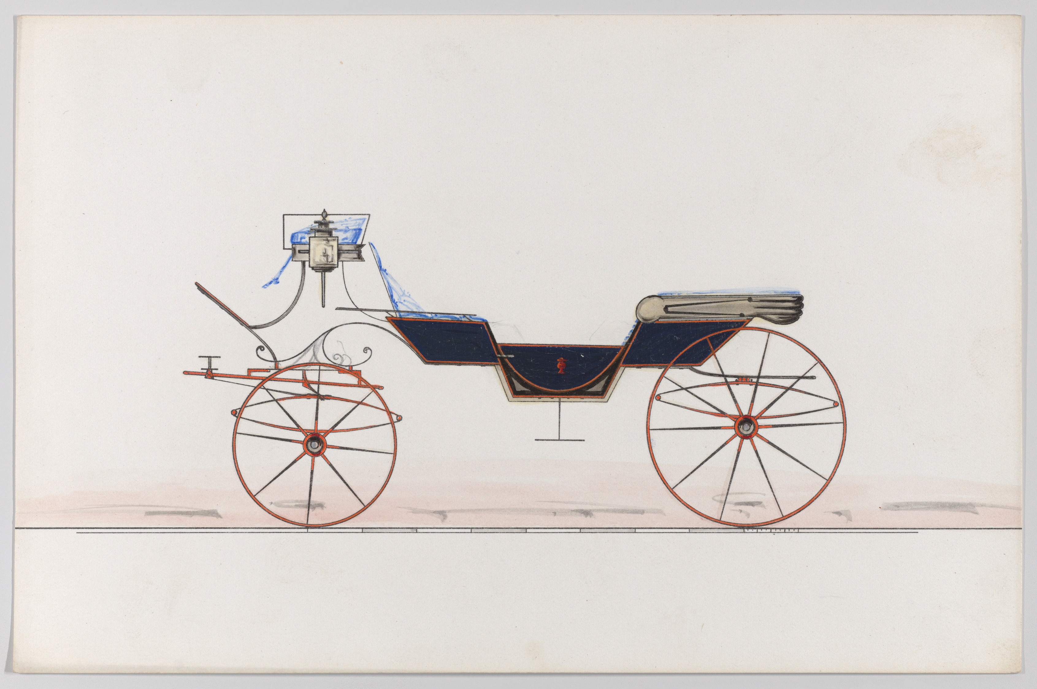 ヴィザヴィ型馬車のデザイン（番号なし）