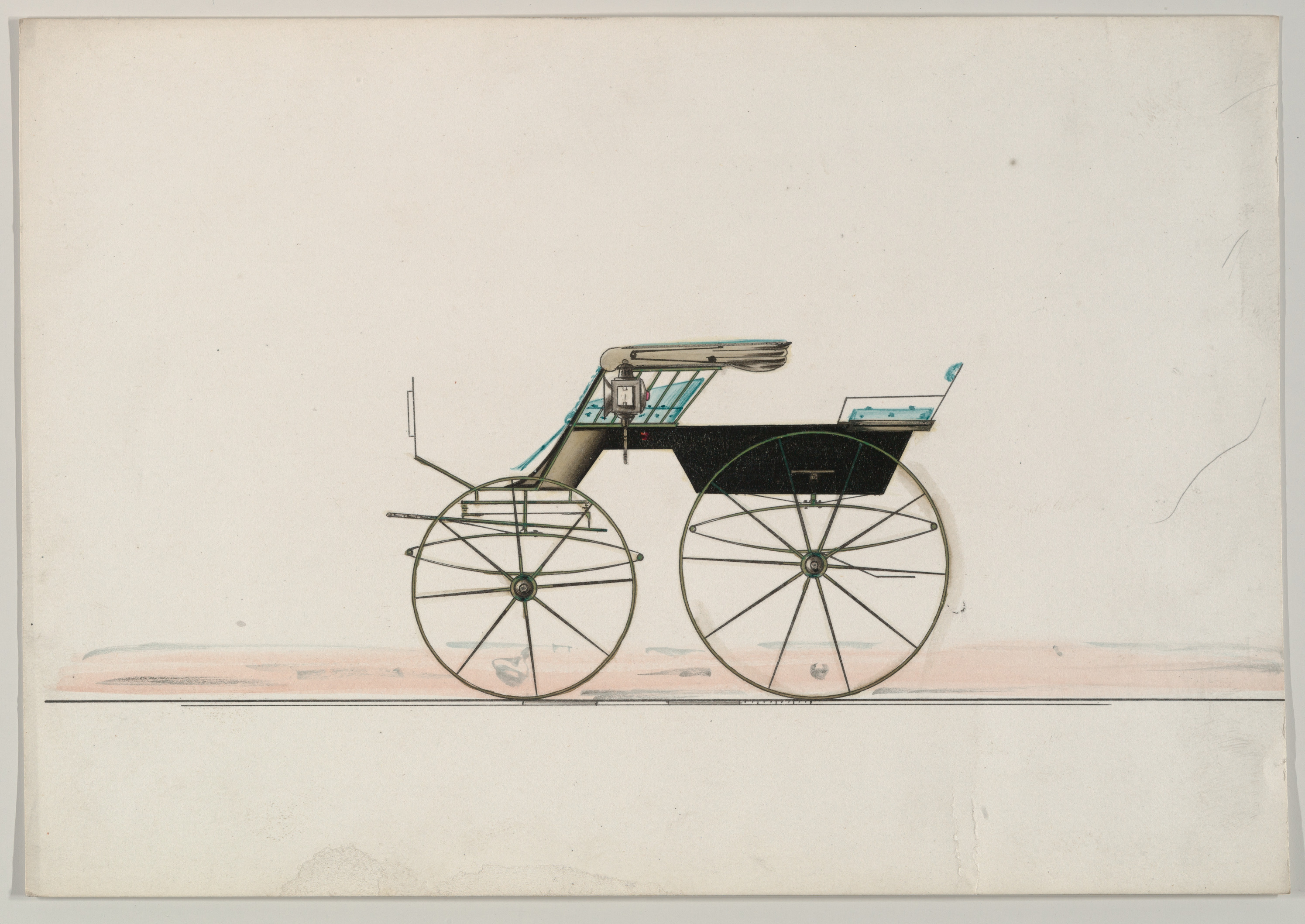 フェートン型馬車のデザイン（番号なし）