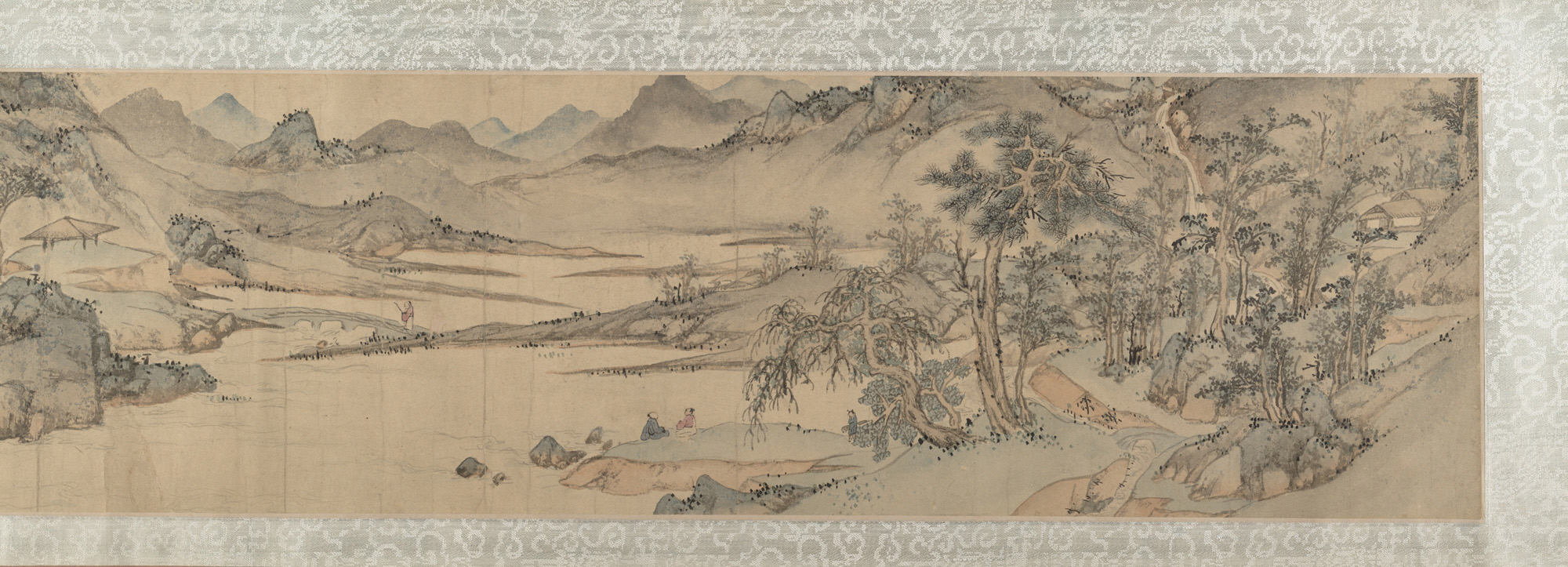 明代の匿名Zhuan Wen Boren風景画巻|風景