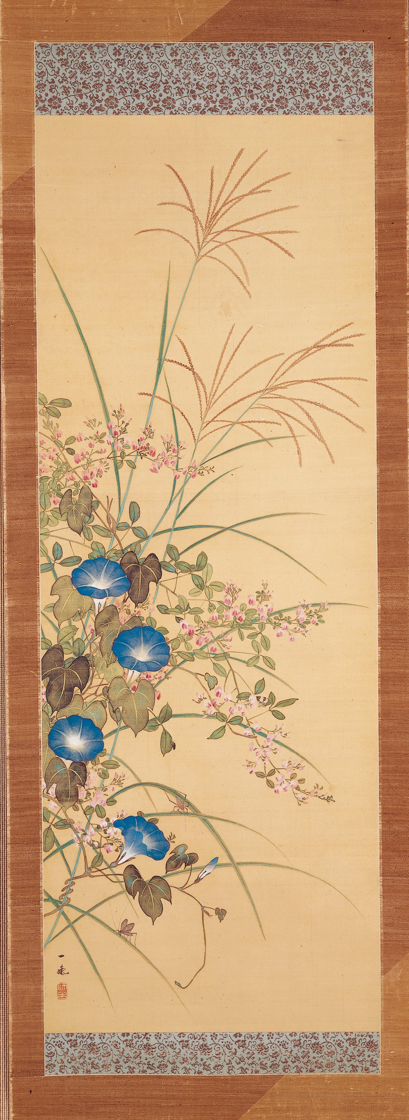 秋の花（一対の左隻）