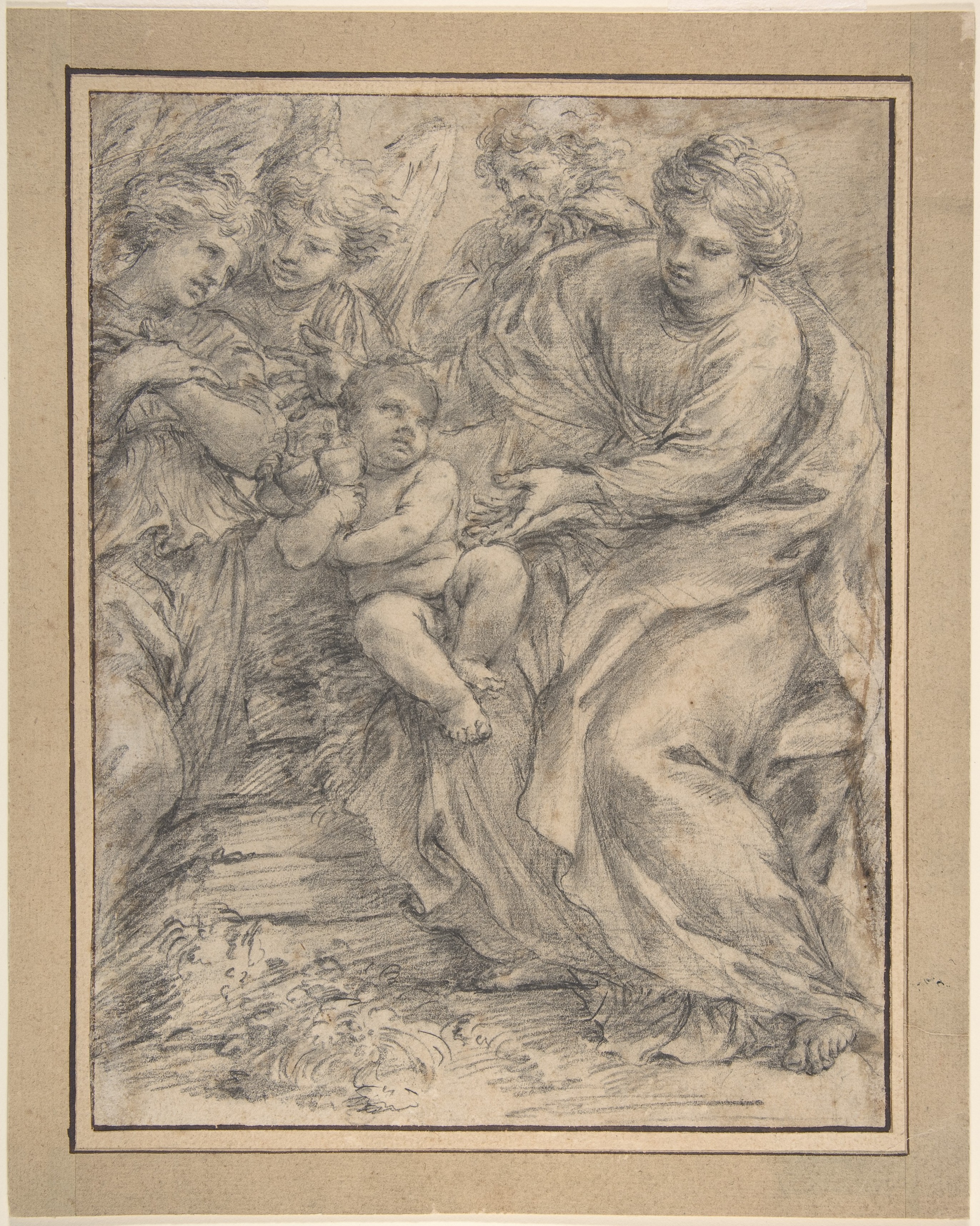 聖家族と二人の天使