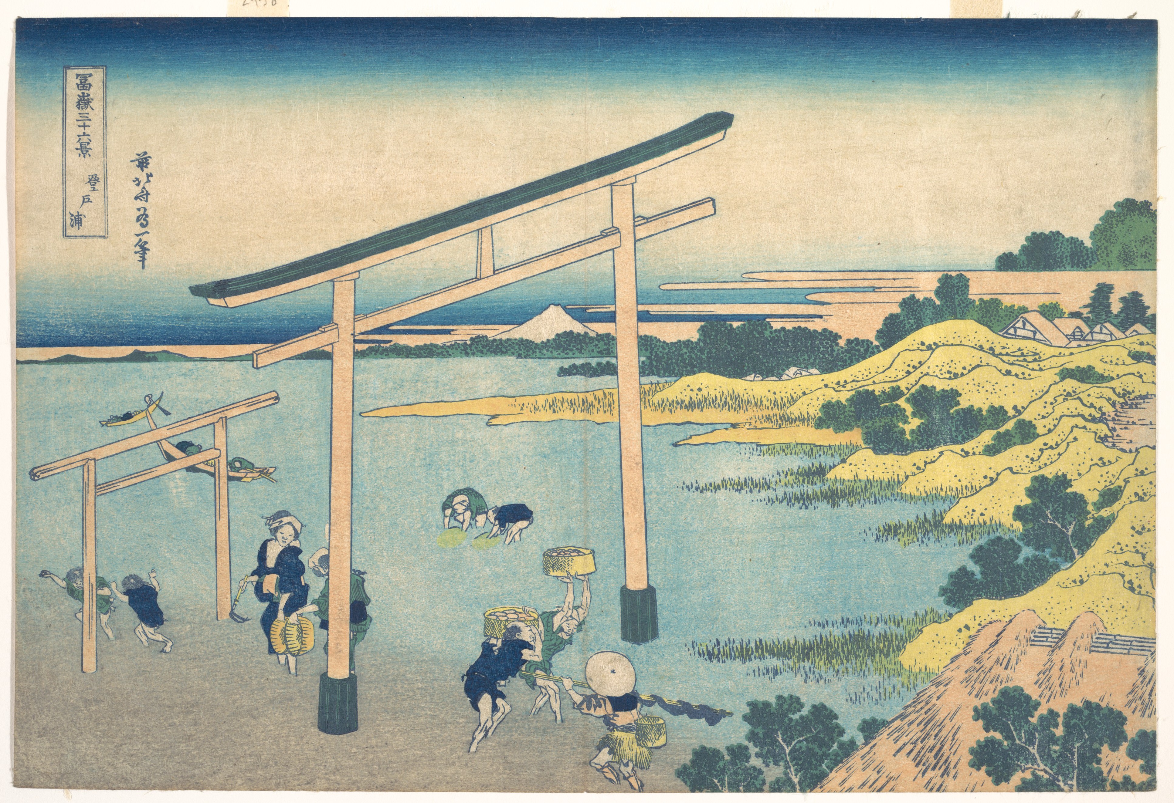 富嶽三十六景「登戸湾」