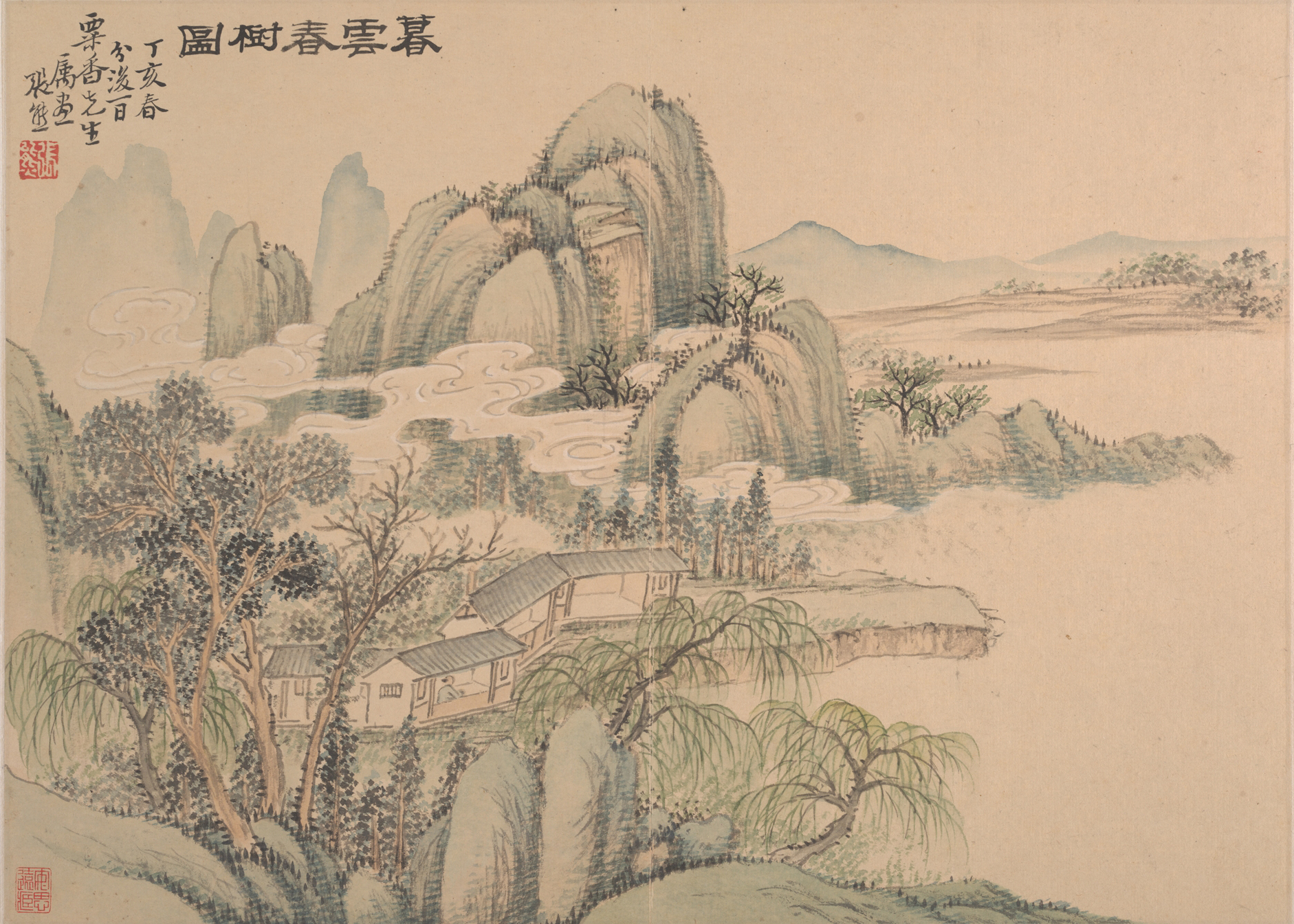 清朝の張雄風景アルバム|風景