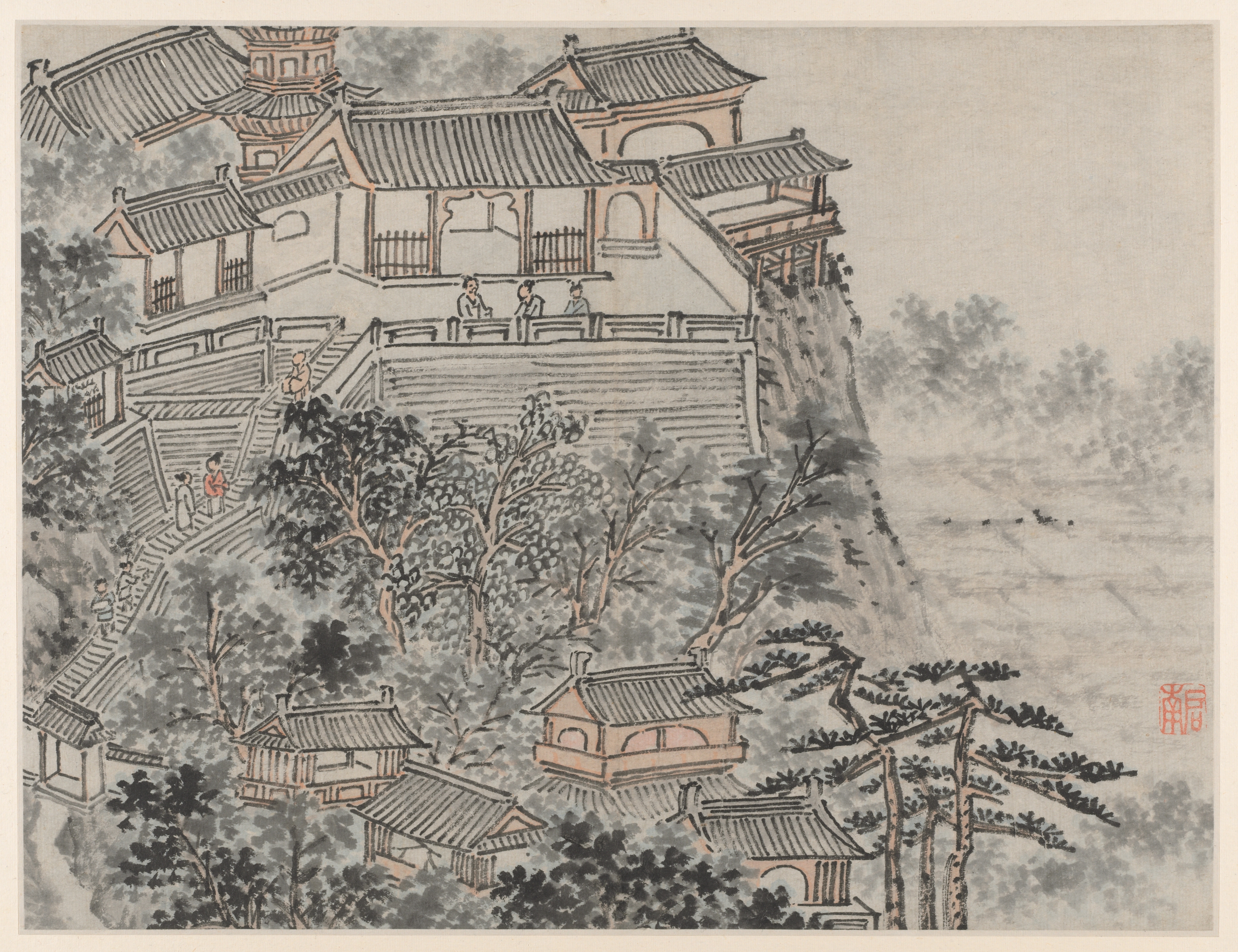 五賢台（蘇州虎丘十二景より）