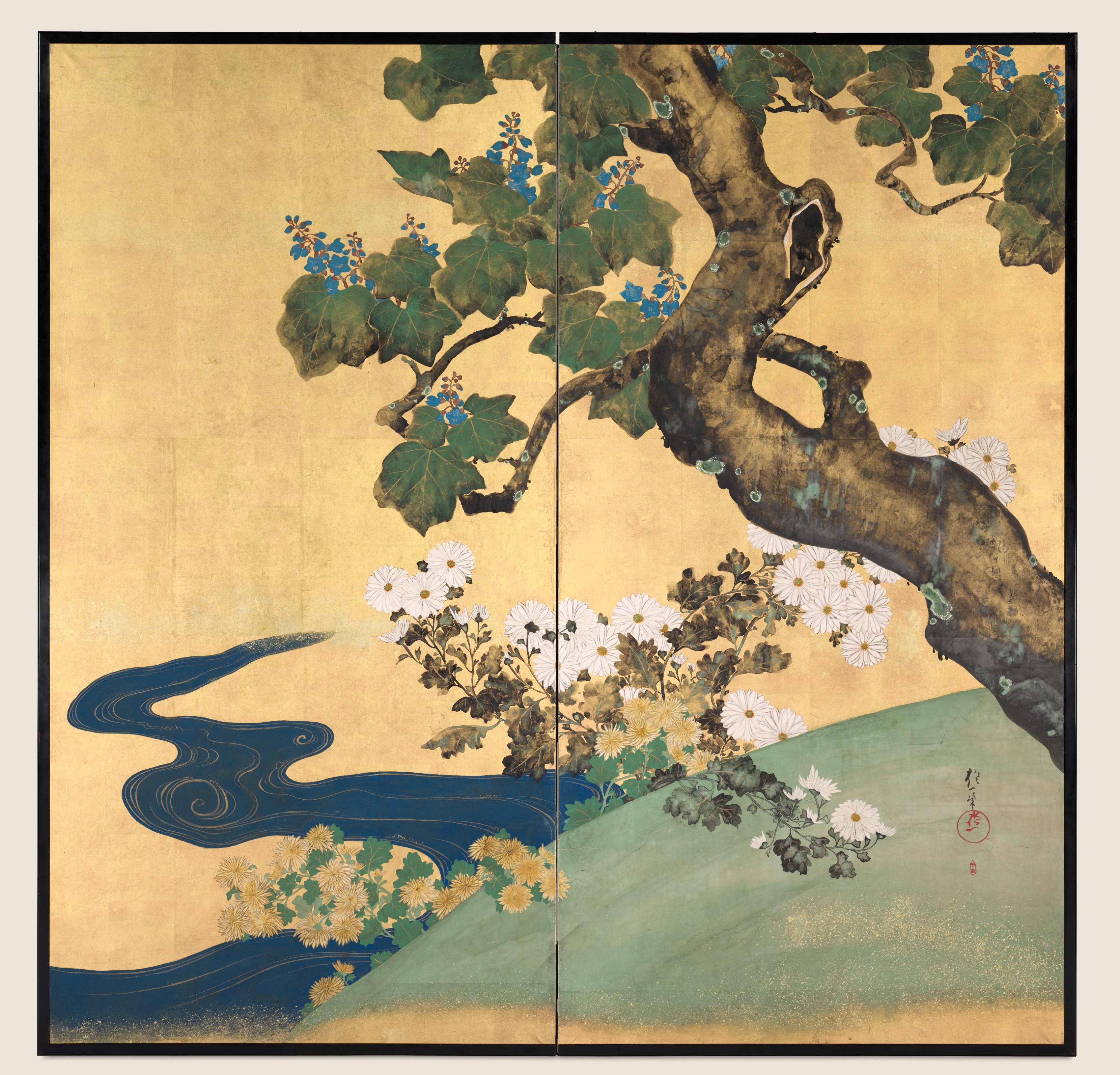 桐と菊