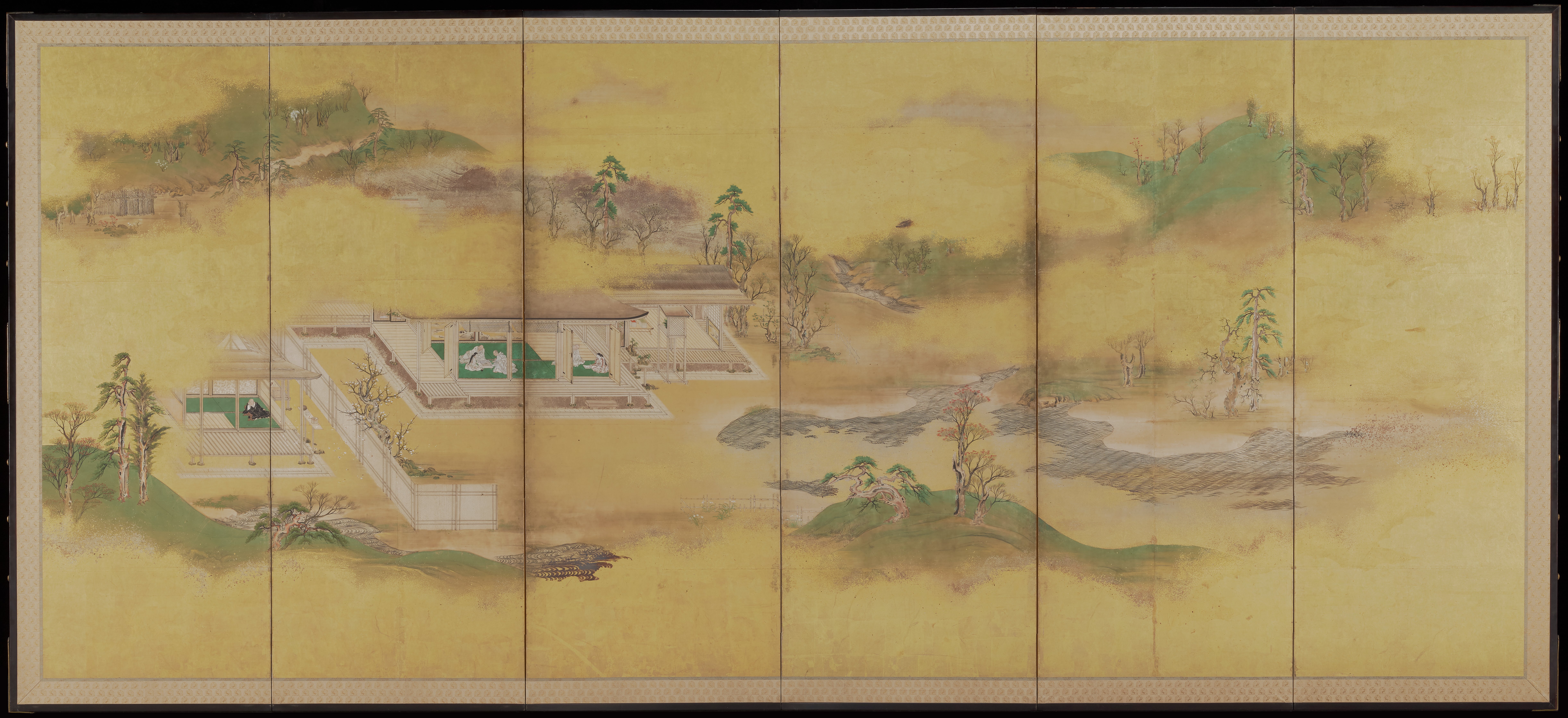 西行物語図（一対の右隻）
