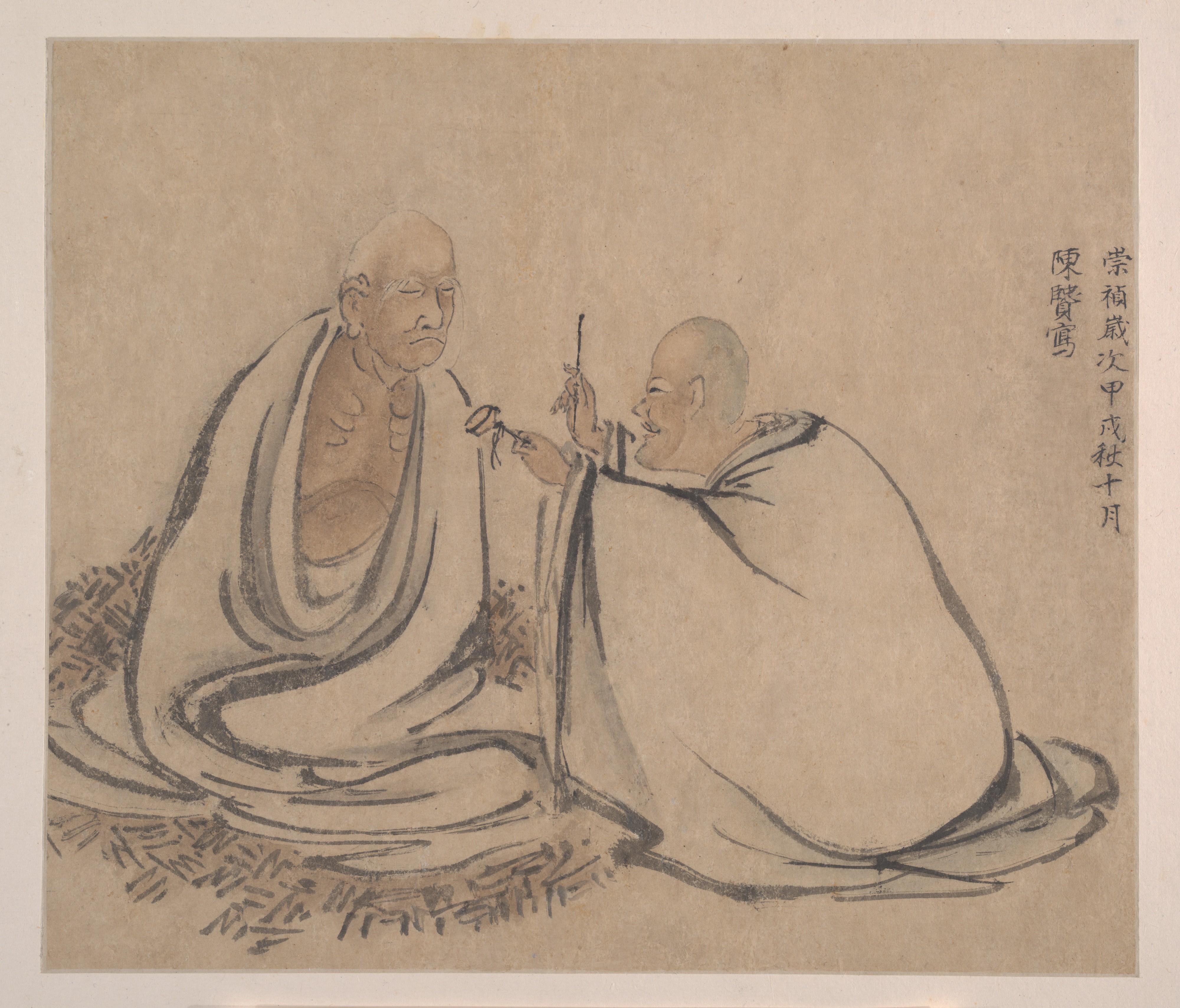 日本の明清時代/江戸時代（伝記） 陳賢 十六羅漢画集 |十六羅漢