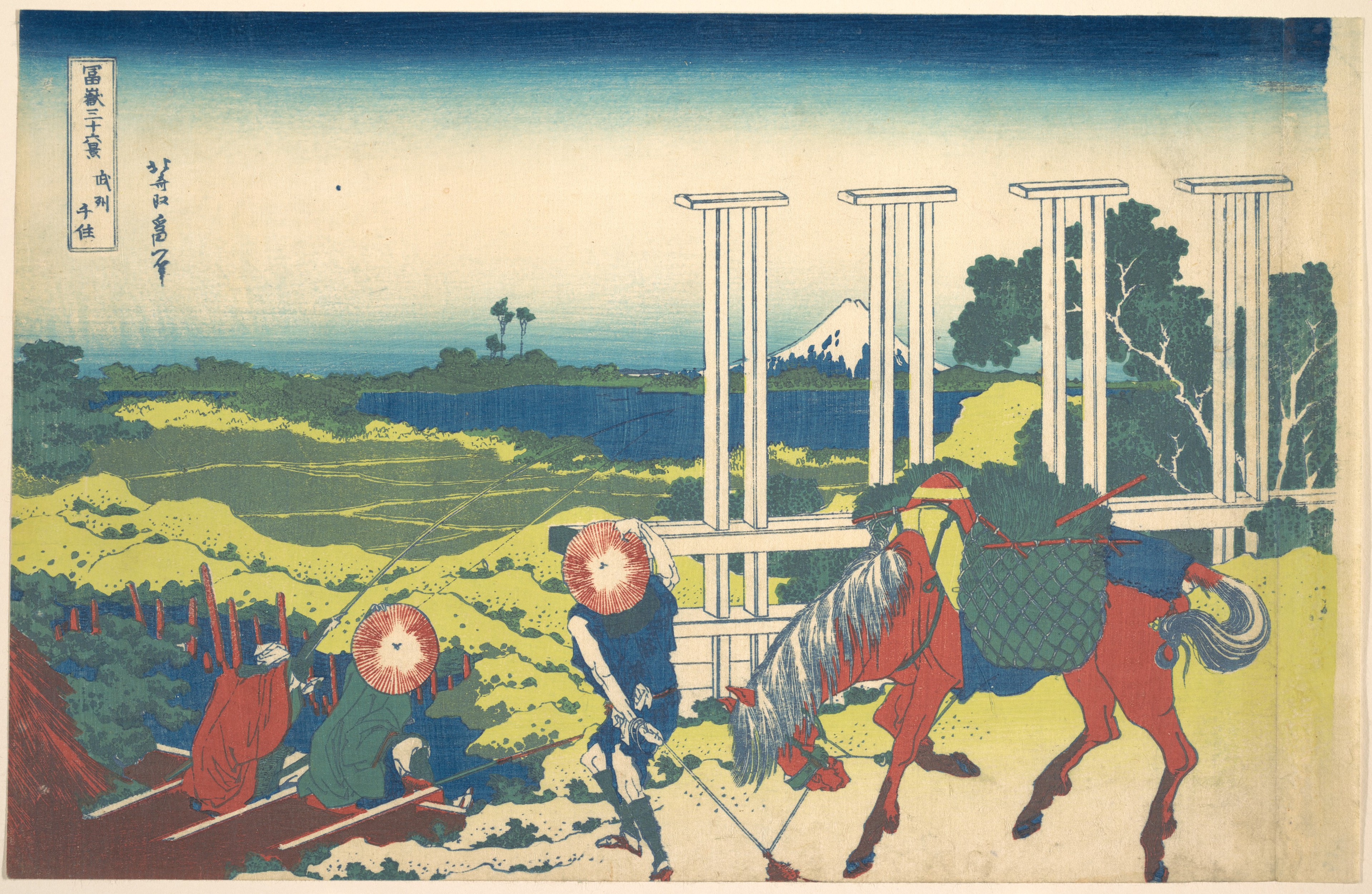 富嶽三十六景「武州千住」