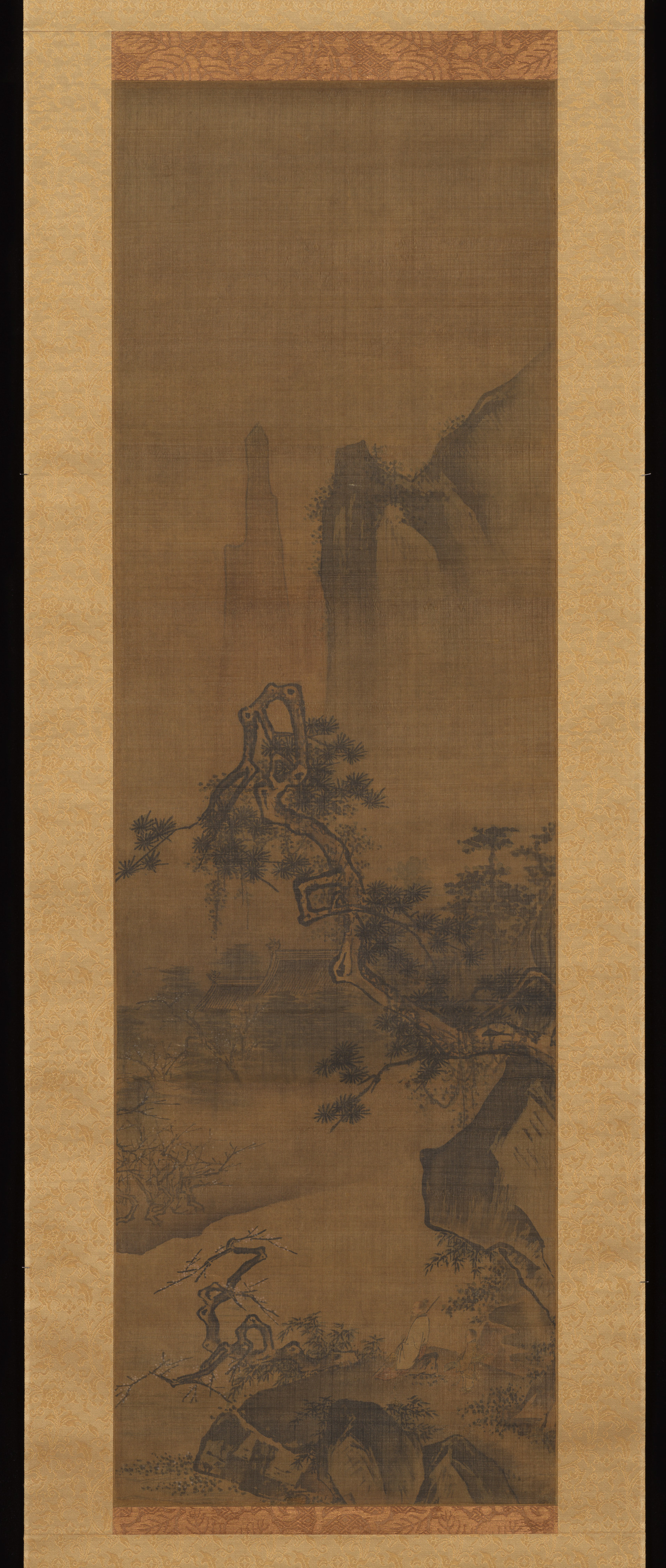 南宋無名梅花鑑賞巻 |梅の花を愛でる学者