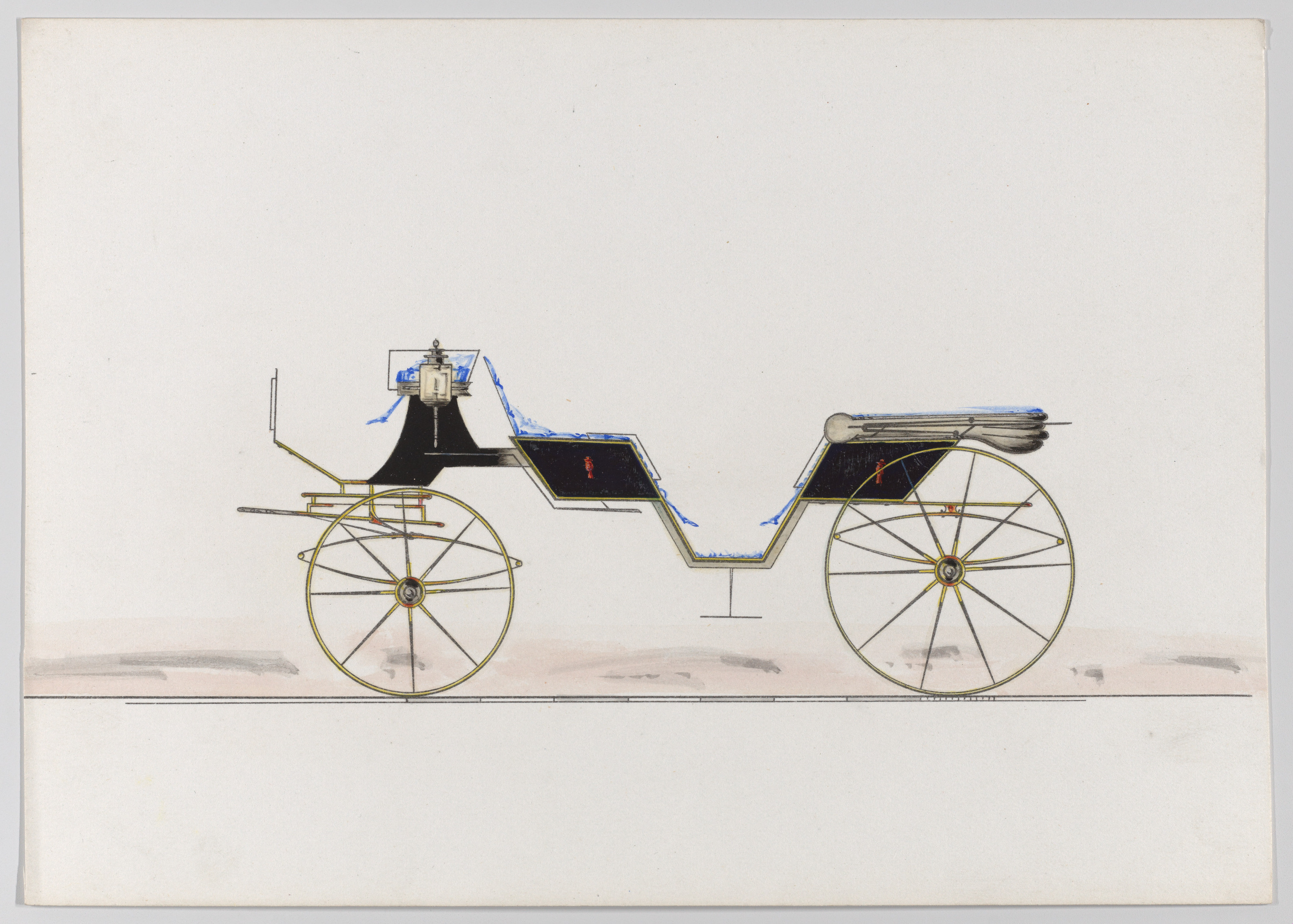 ヴィザヴィ型馬車のデザイン（番号なし）