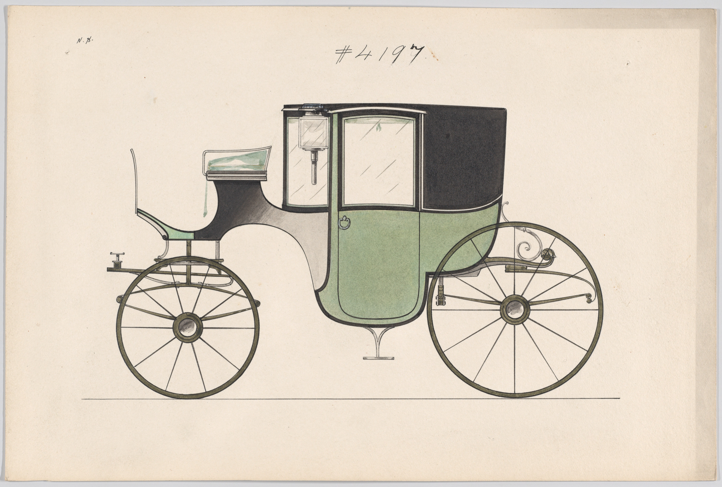 クーペ用のデザイン、No. 4197