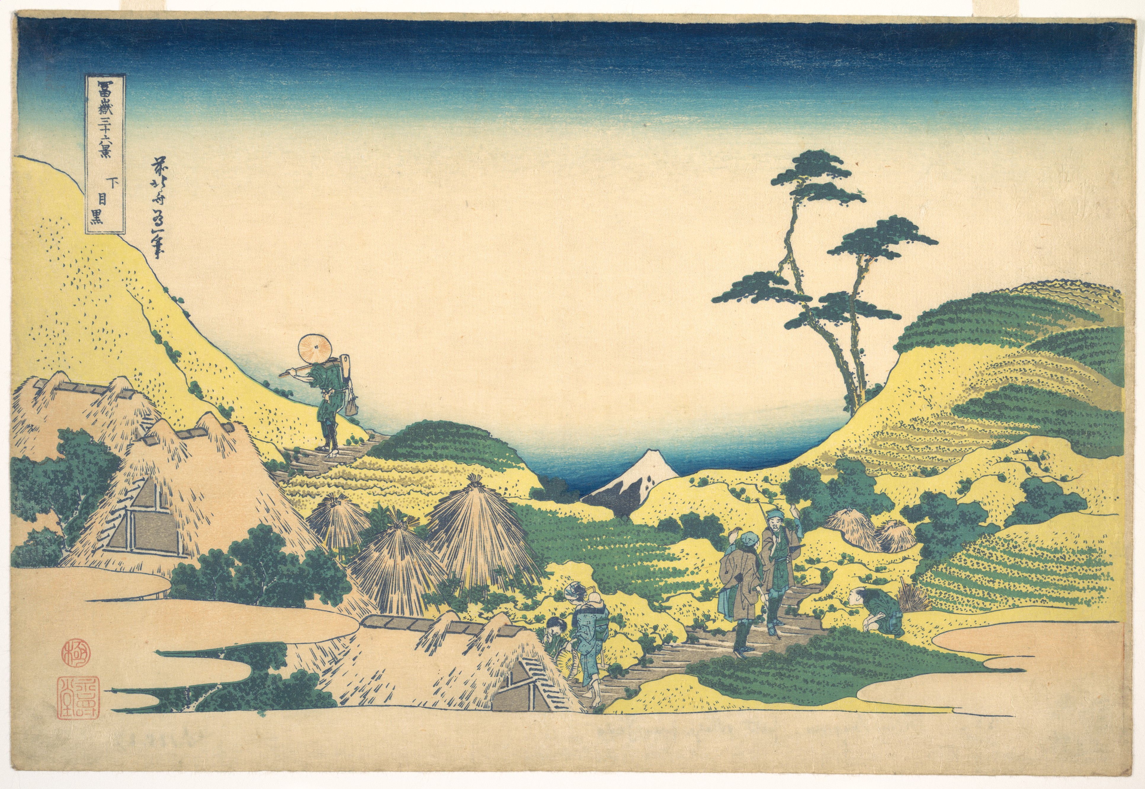 富嶽三十六景「下目黒」