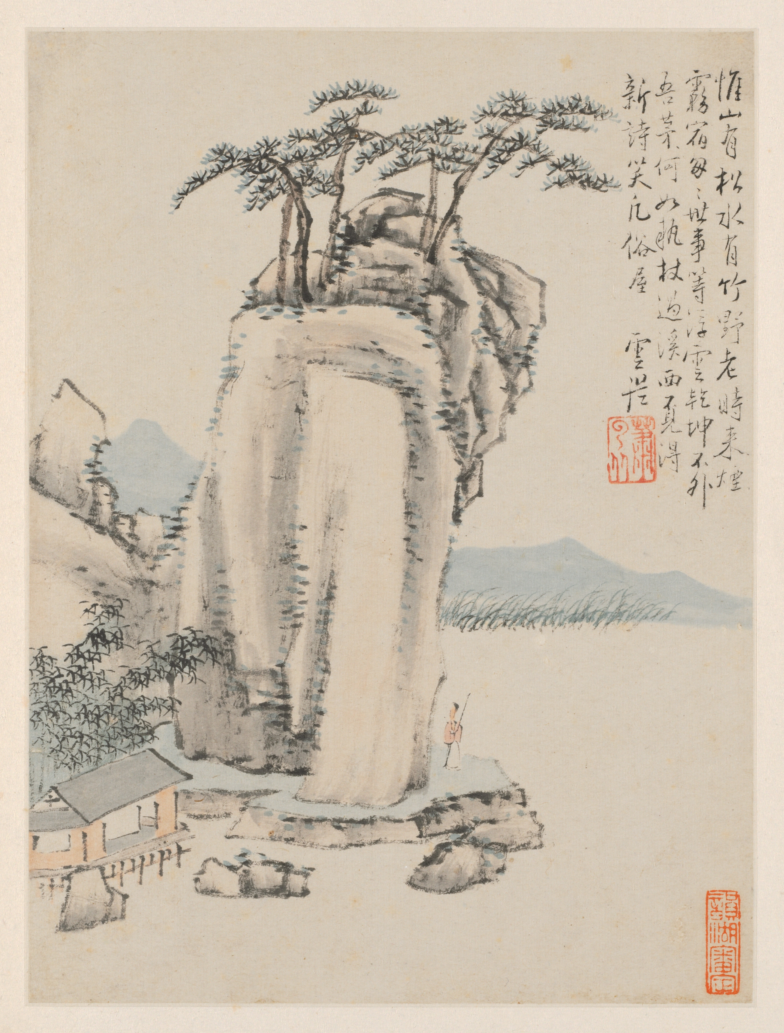 四季山水画冊 第G図（旧第7図）