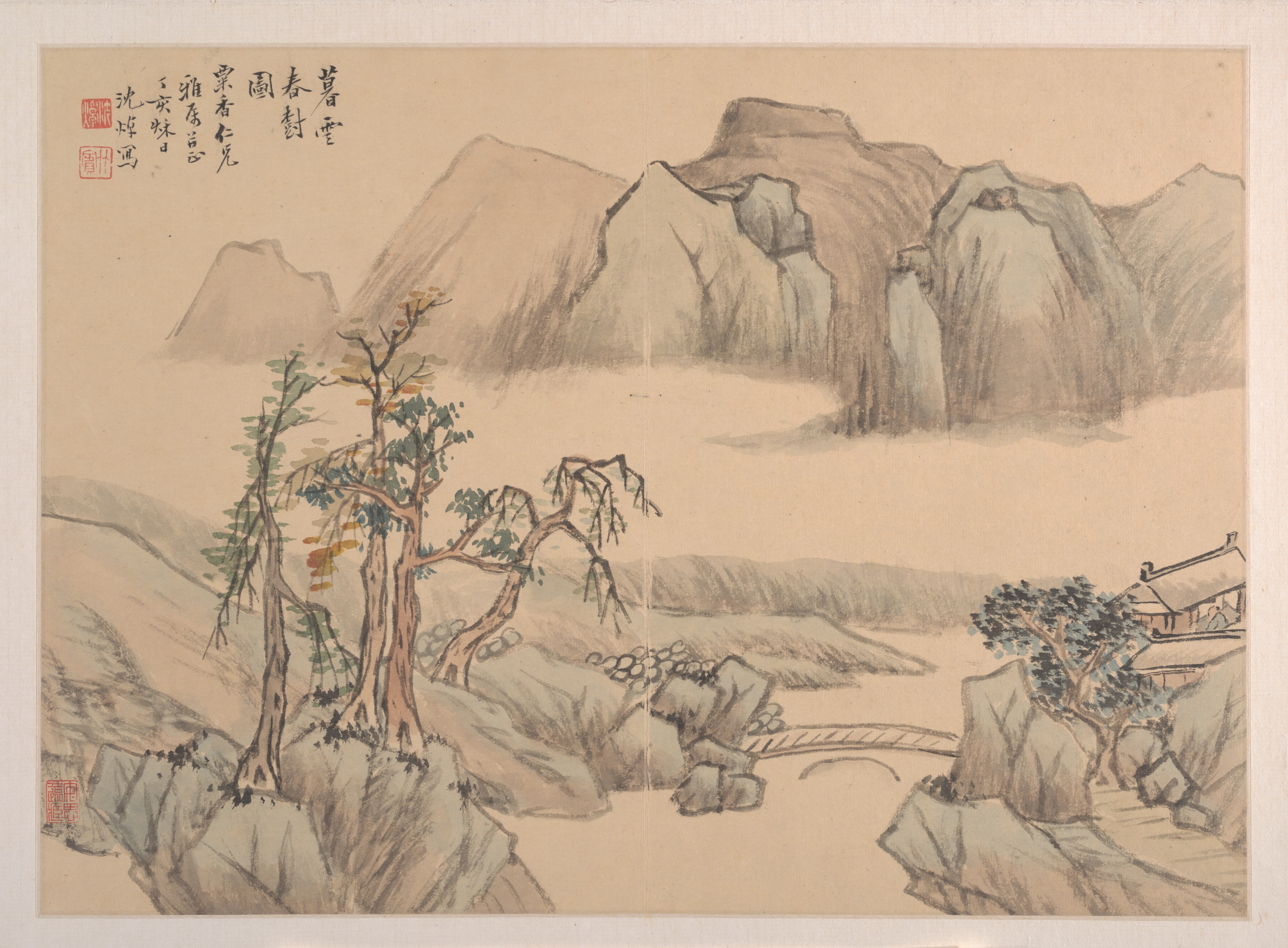 清朝の沈卓風景アルバム|風景