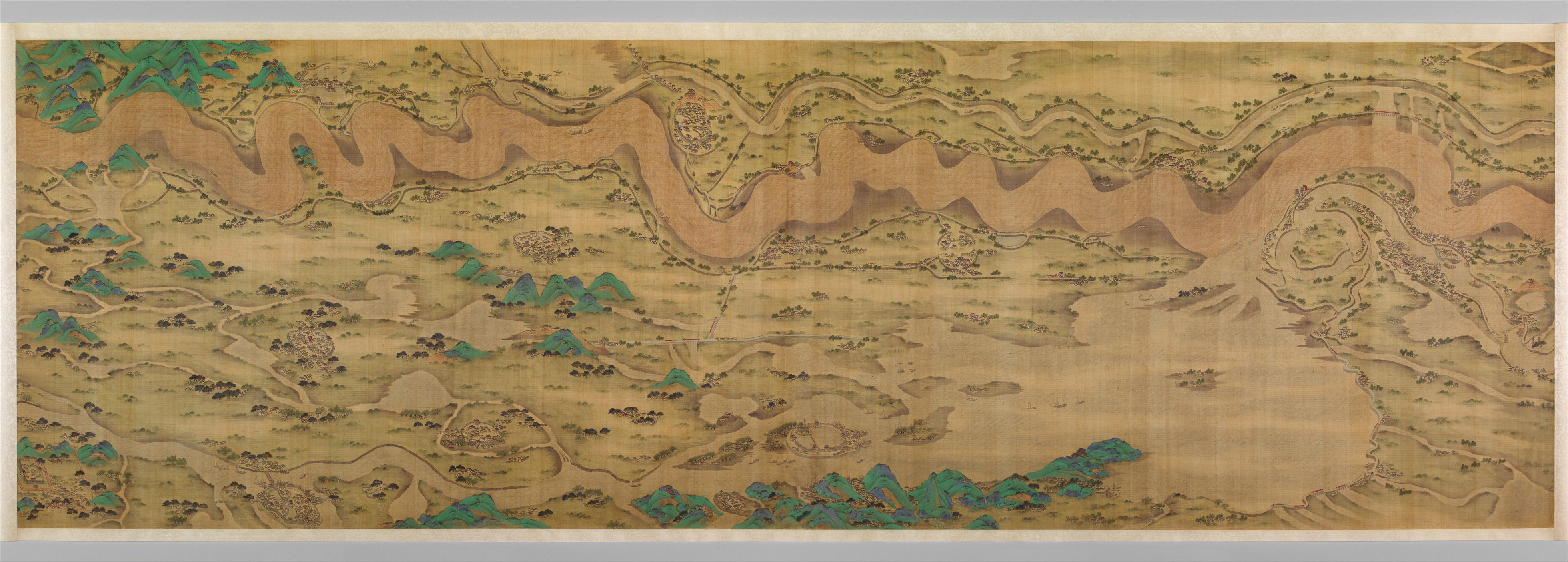 清朝の無名黄河一万里 巻 |黄河沿いの1万マイル