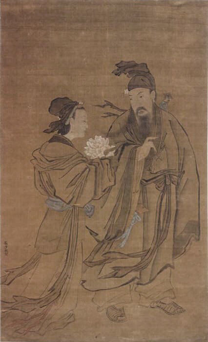 清朝匿名伝記 崔子中 陸東賓 オペラ牡丹 妖精軸 | 清朝匿名伝記李東嬪と牡丹の精