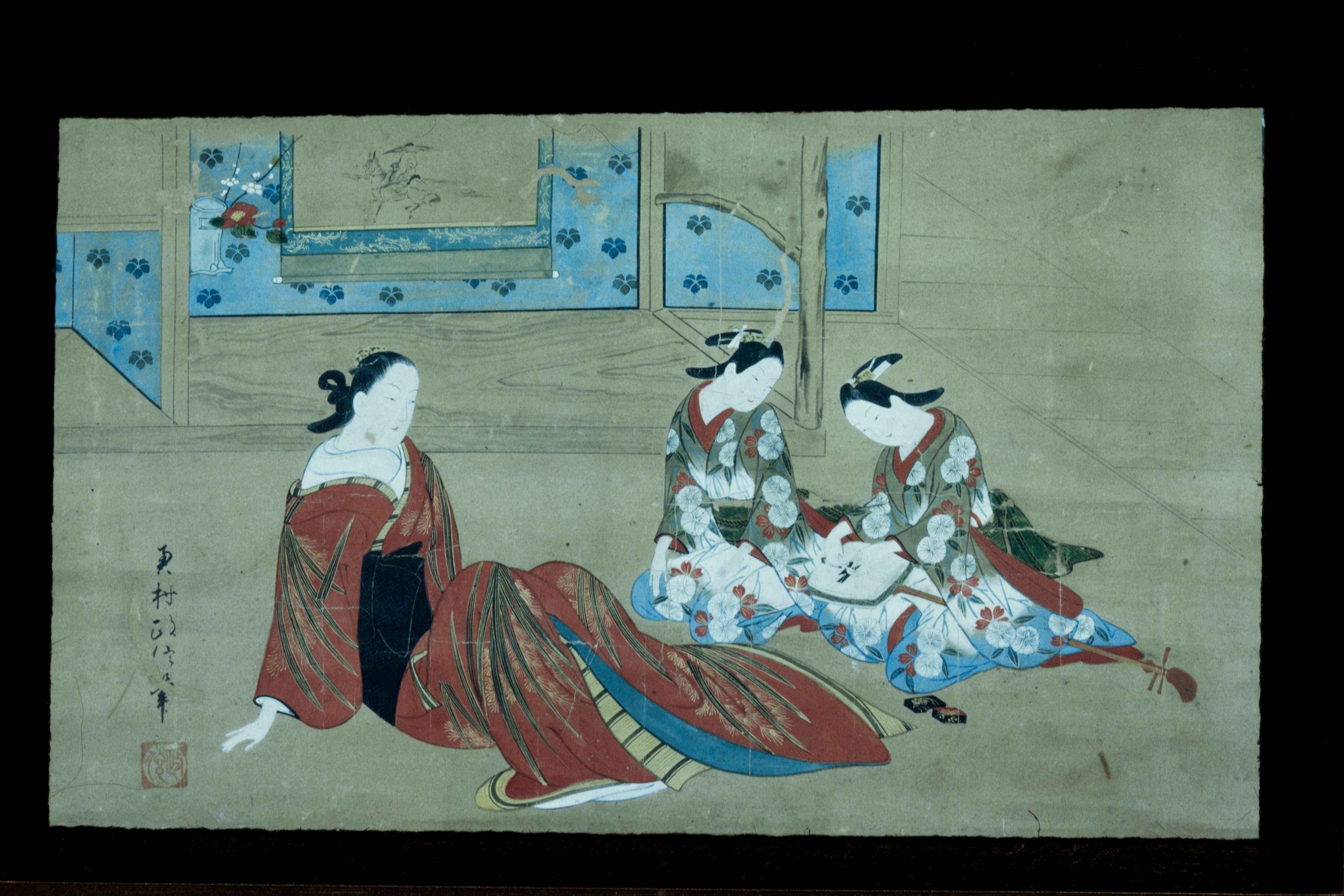 遊女と二人の侍女