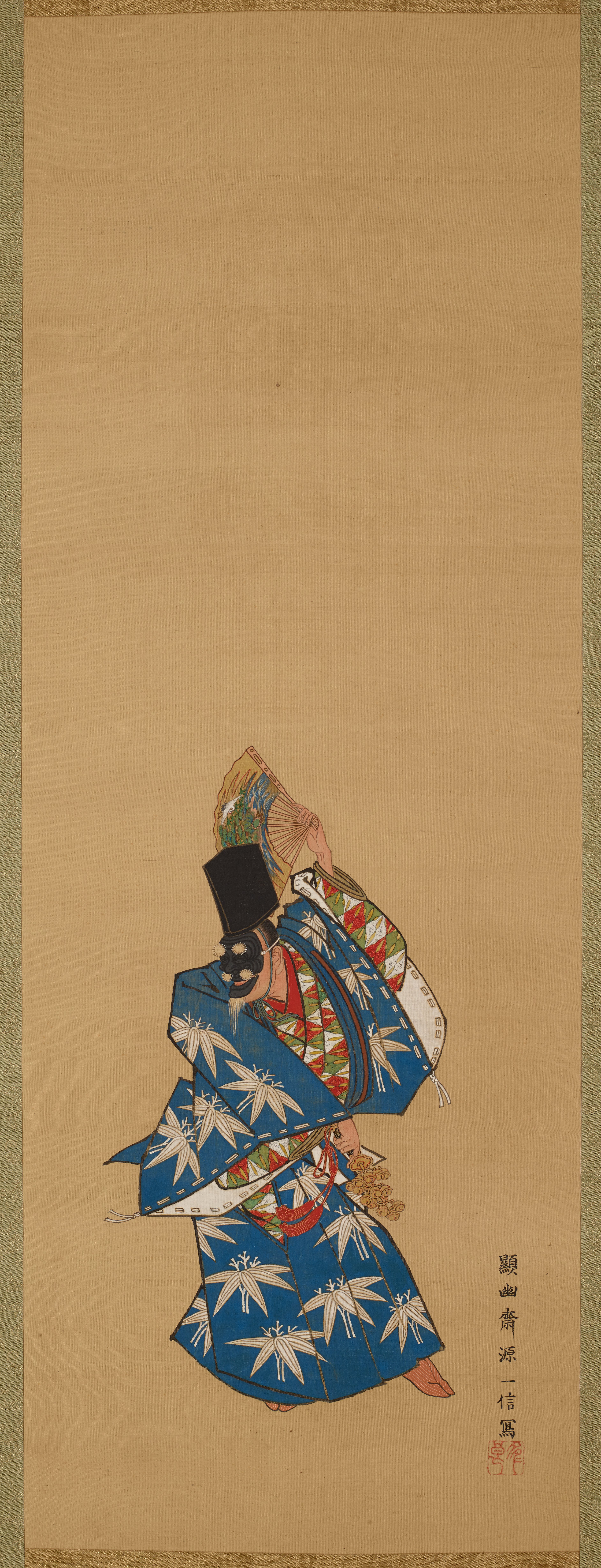 三番叟（「千歳・翁・三番叟」三幅対の右幅）