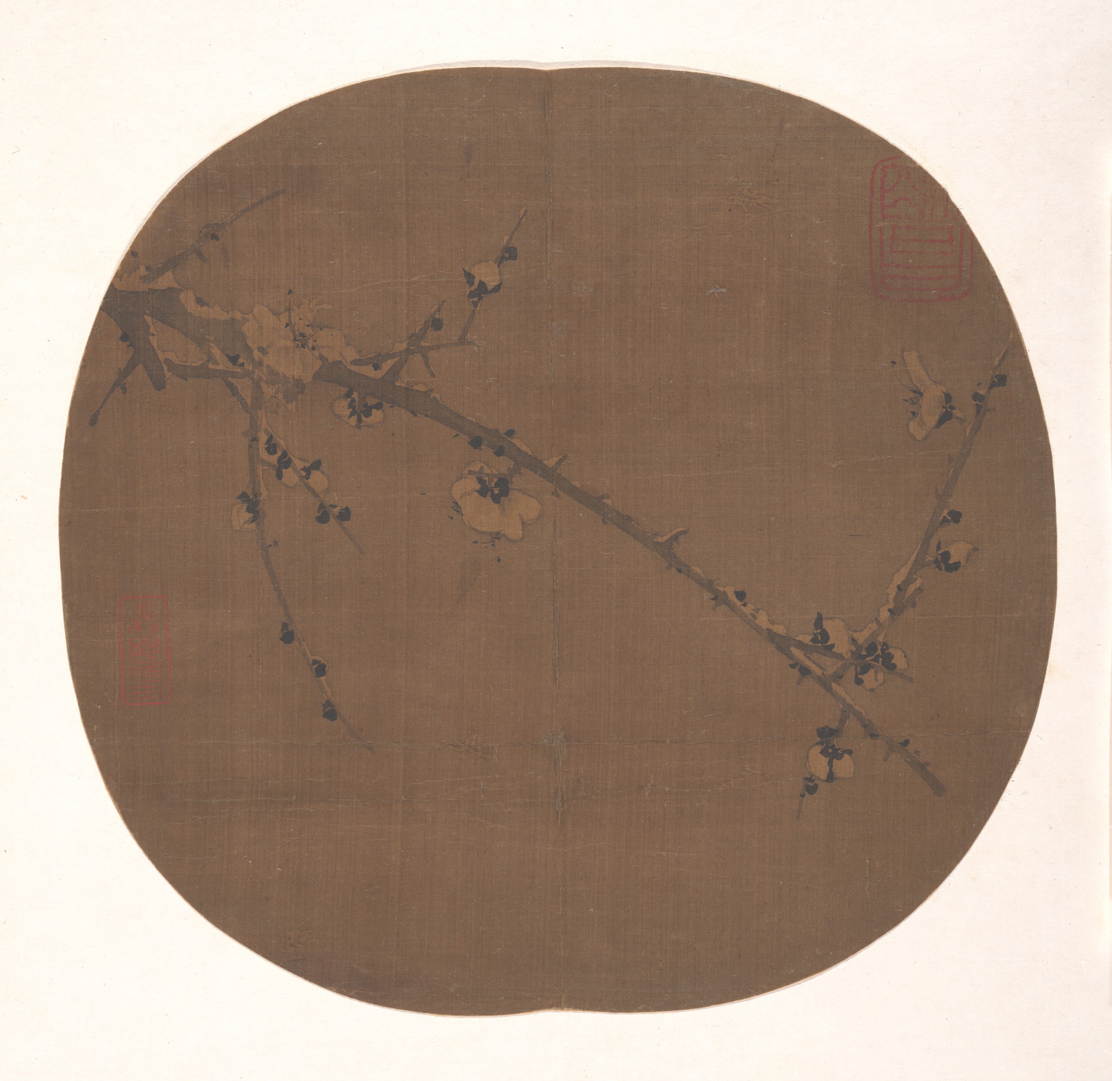 明代匿名（伝記） 馬林雪梅図団樊|雪梅