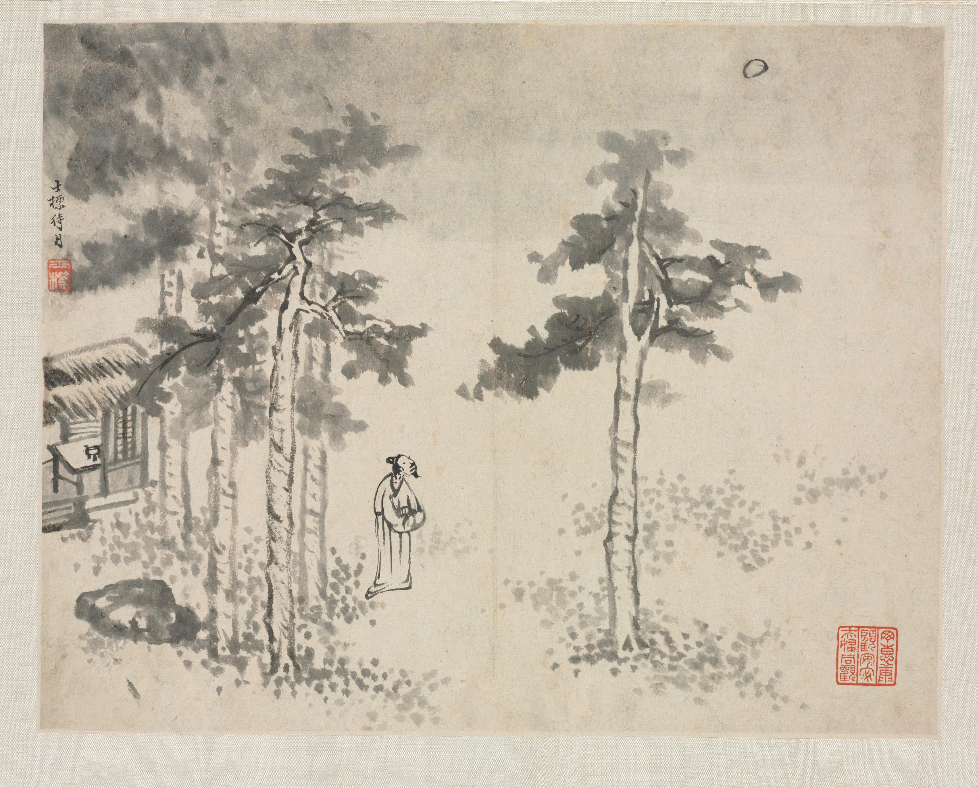 諸家倣古山水画冊：待月の師表