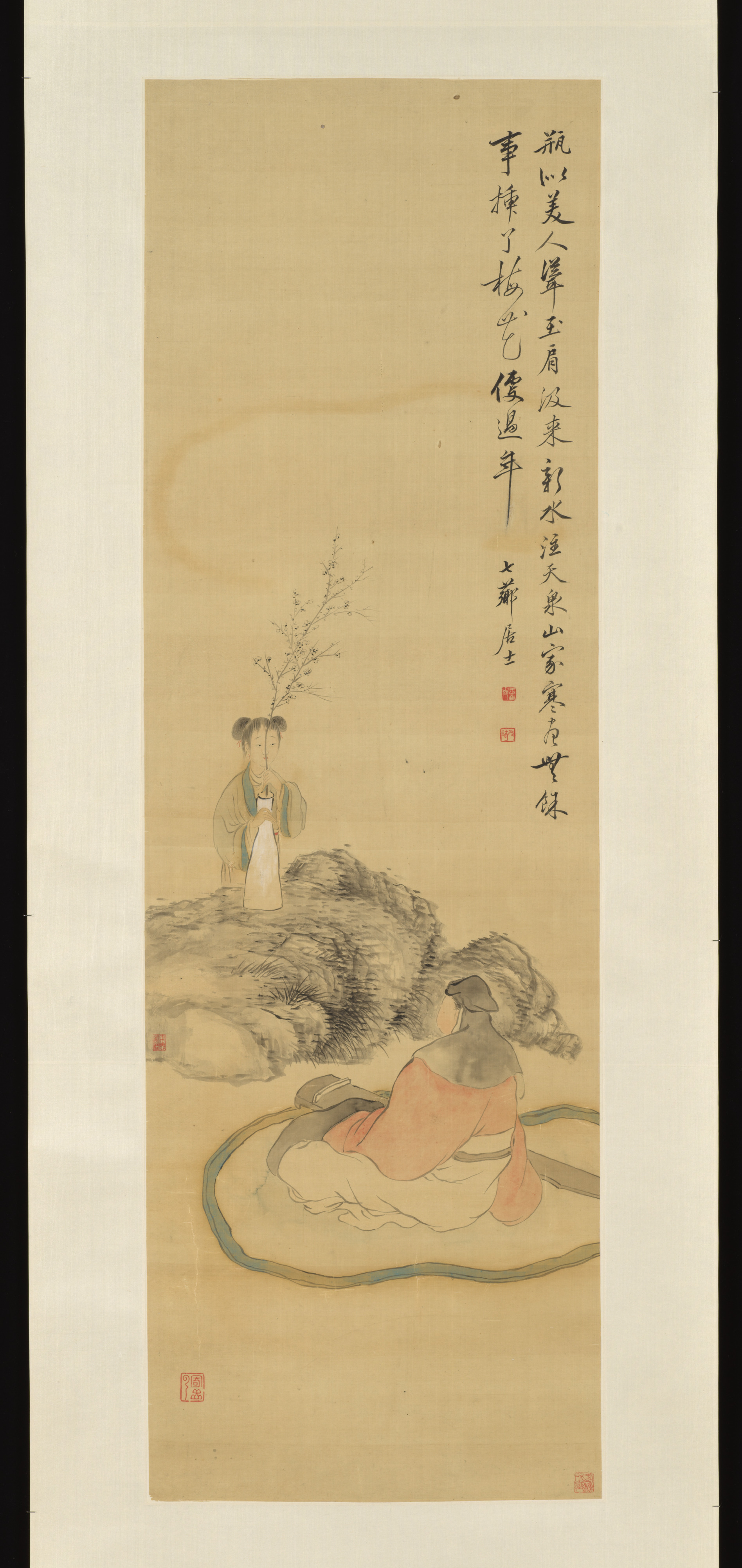 Qing Gai Qi フラワーアレンジメント軸|花を生ける女の子