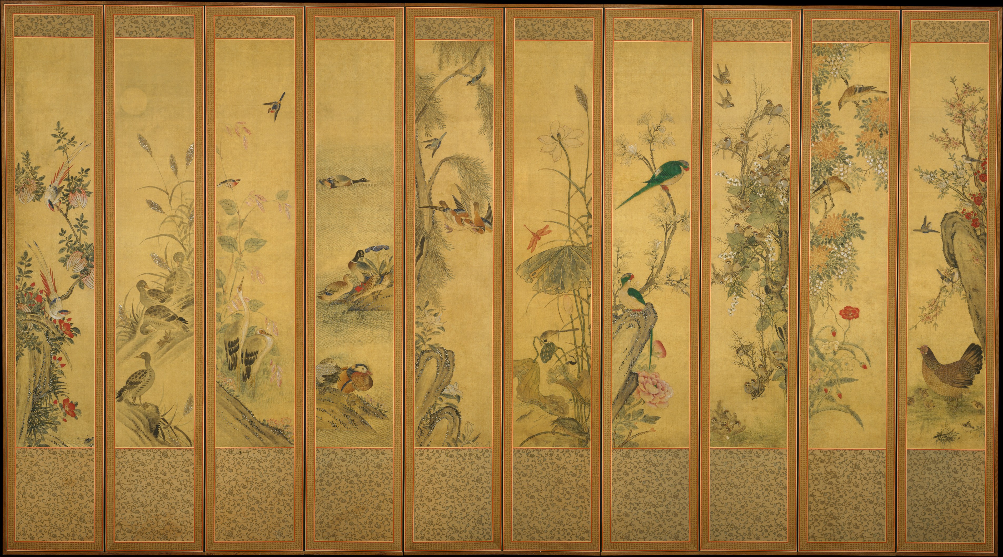 작자미상 화조도 조선|作者不明 鳥と花 北朝鮮|鳥と花