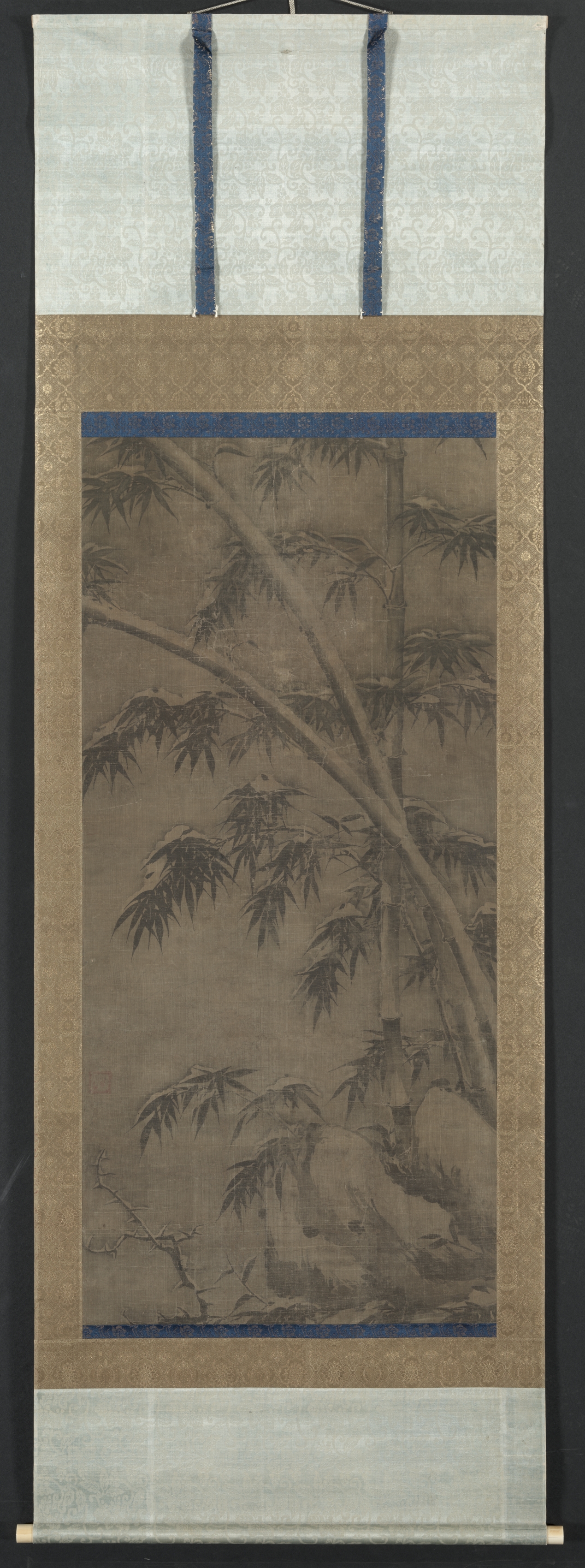 四季竹図：冬