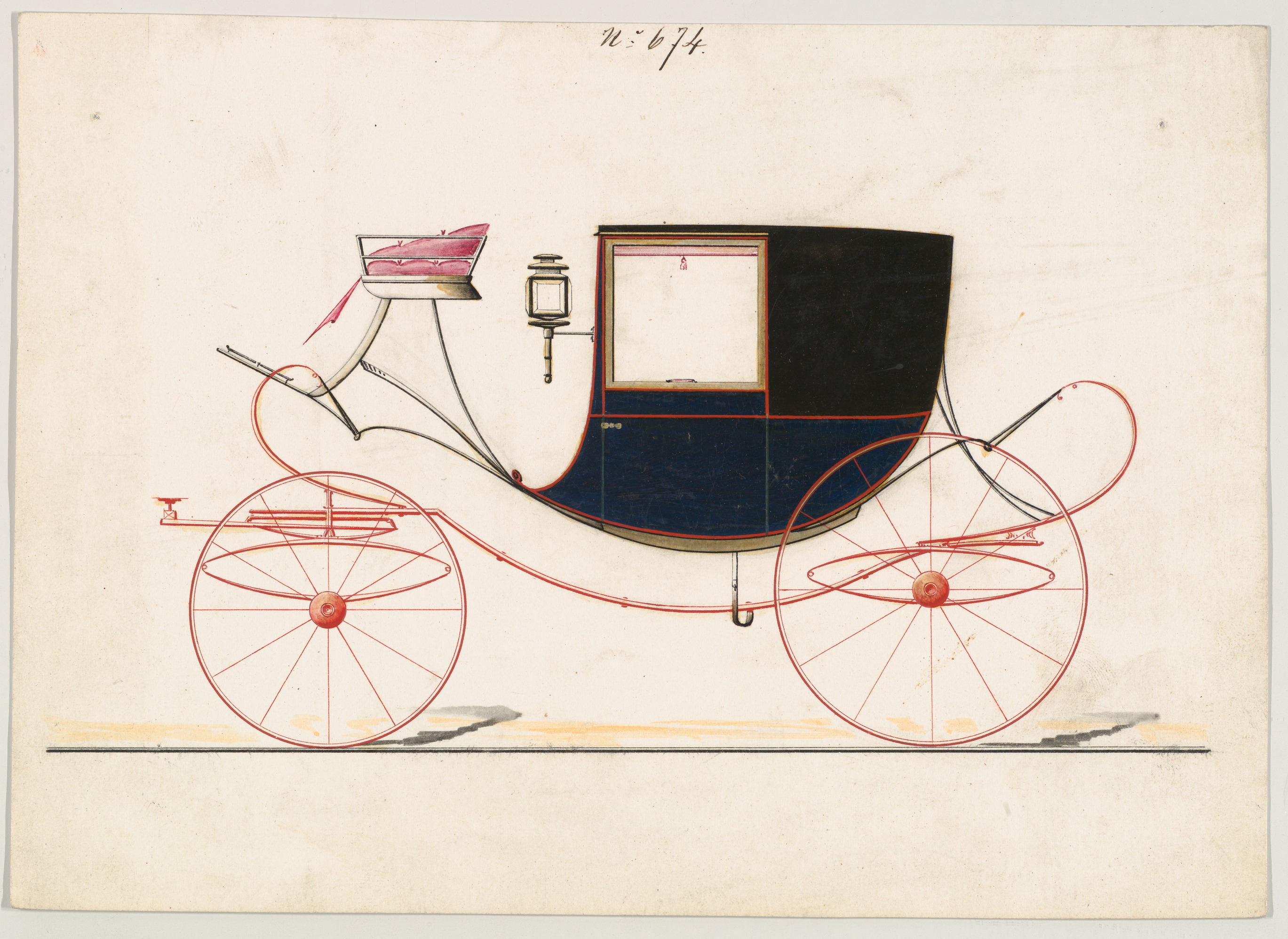 Chariot または Chariot D'Orsay のデザイン、No. 674