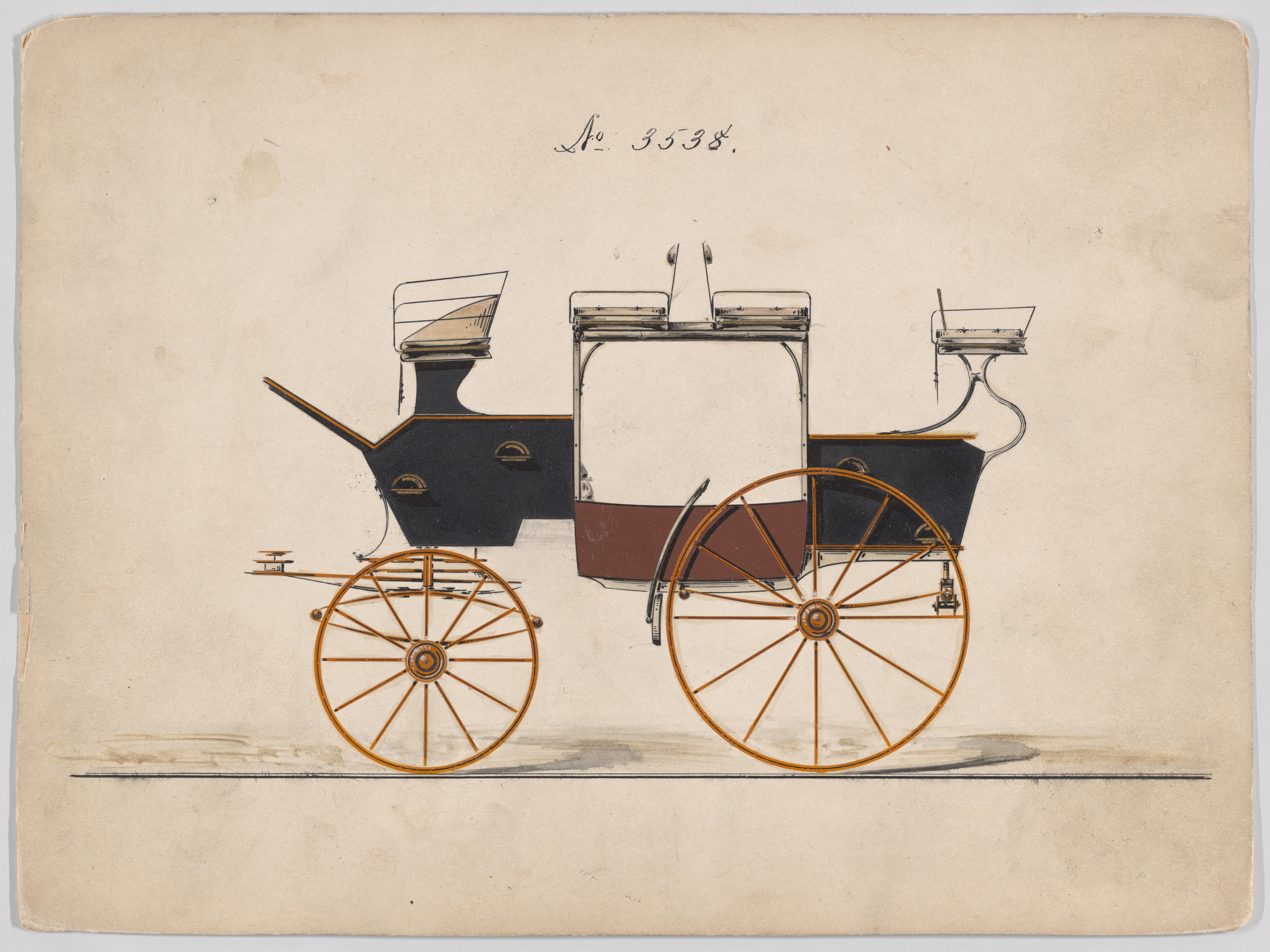 スケルトン馬車（？）のデザイン、No. 3538