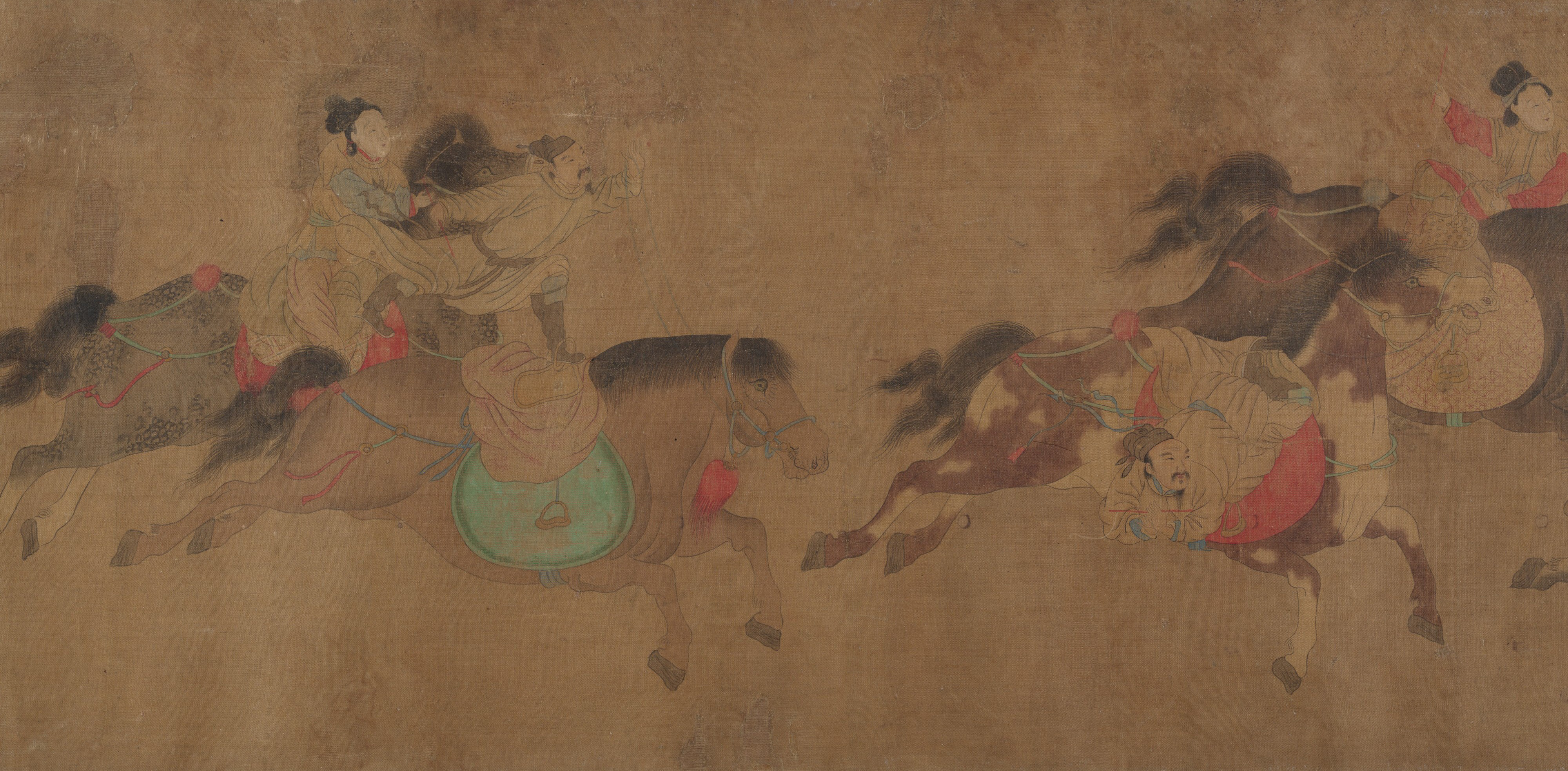清朝無名趙勇（偽版）馬術絵巻 |馬術デモンストレーション