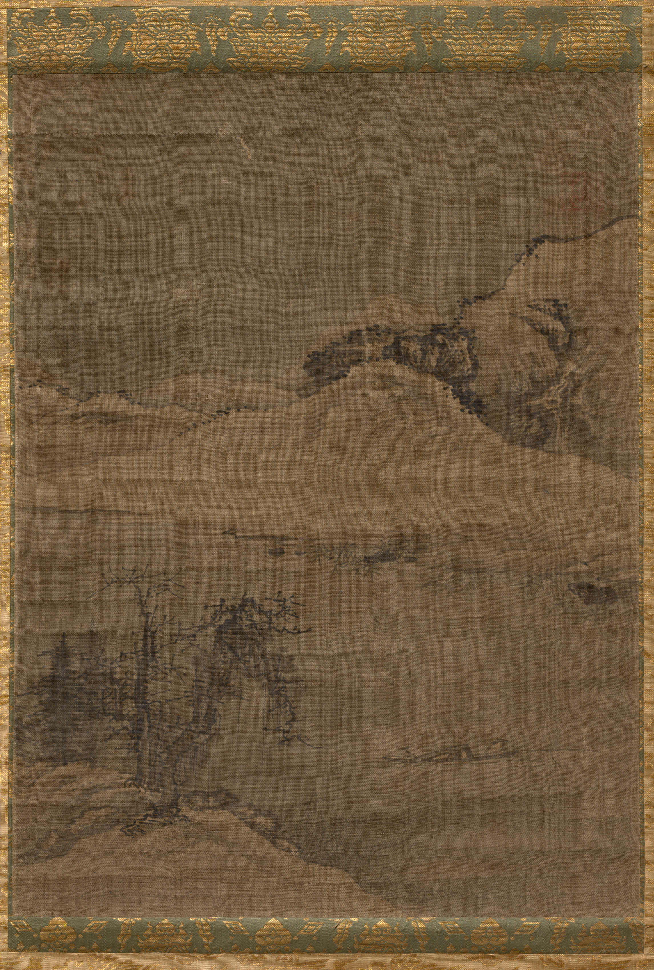漁師のいる風景
