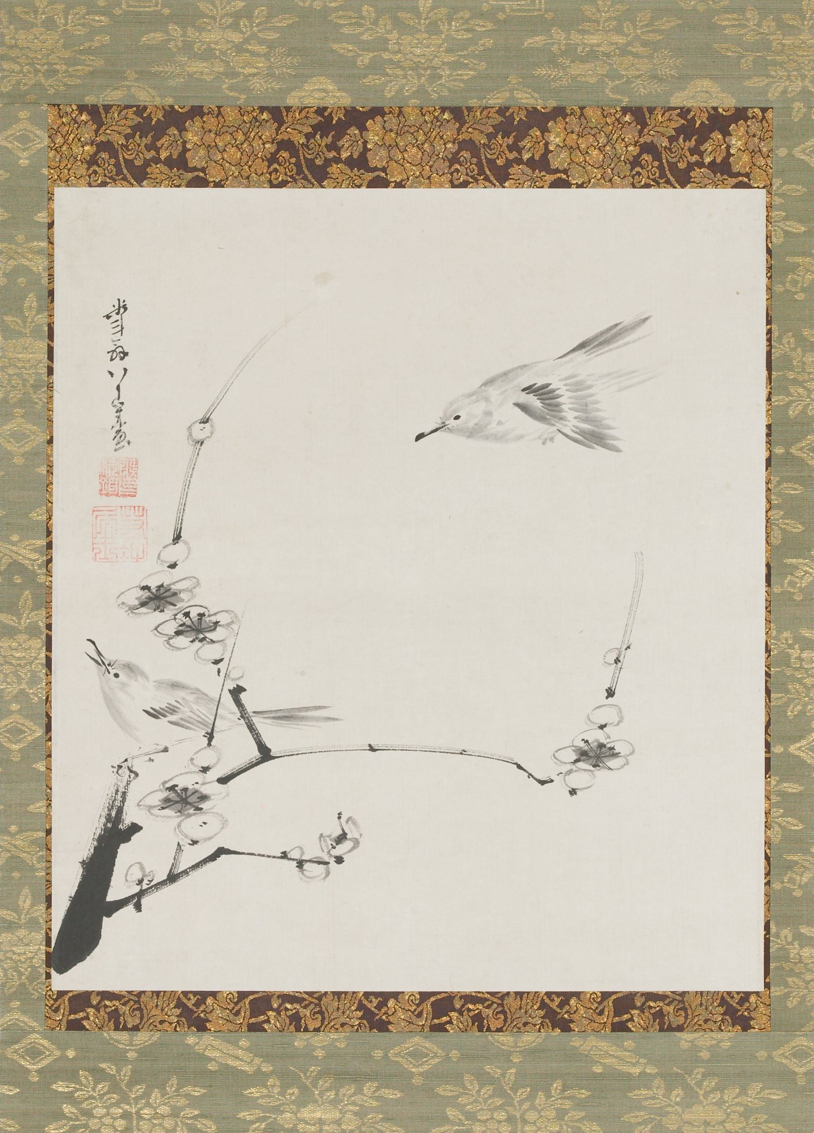 梅に鳥
