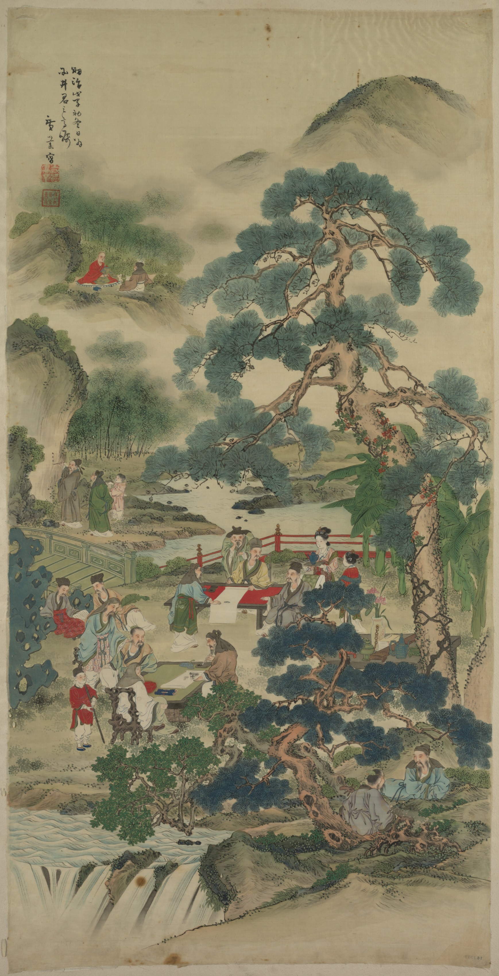 庭園の中国の賢人たち