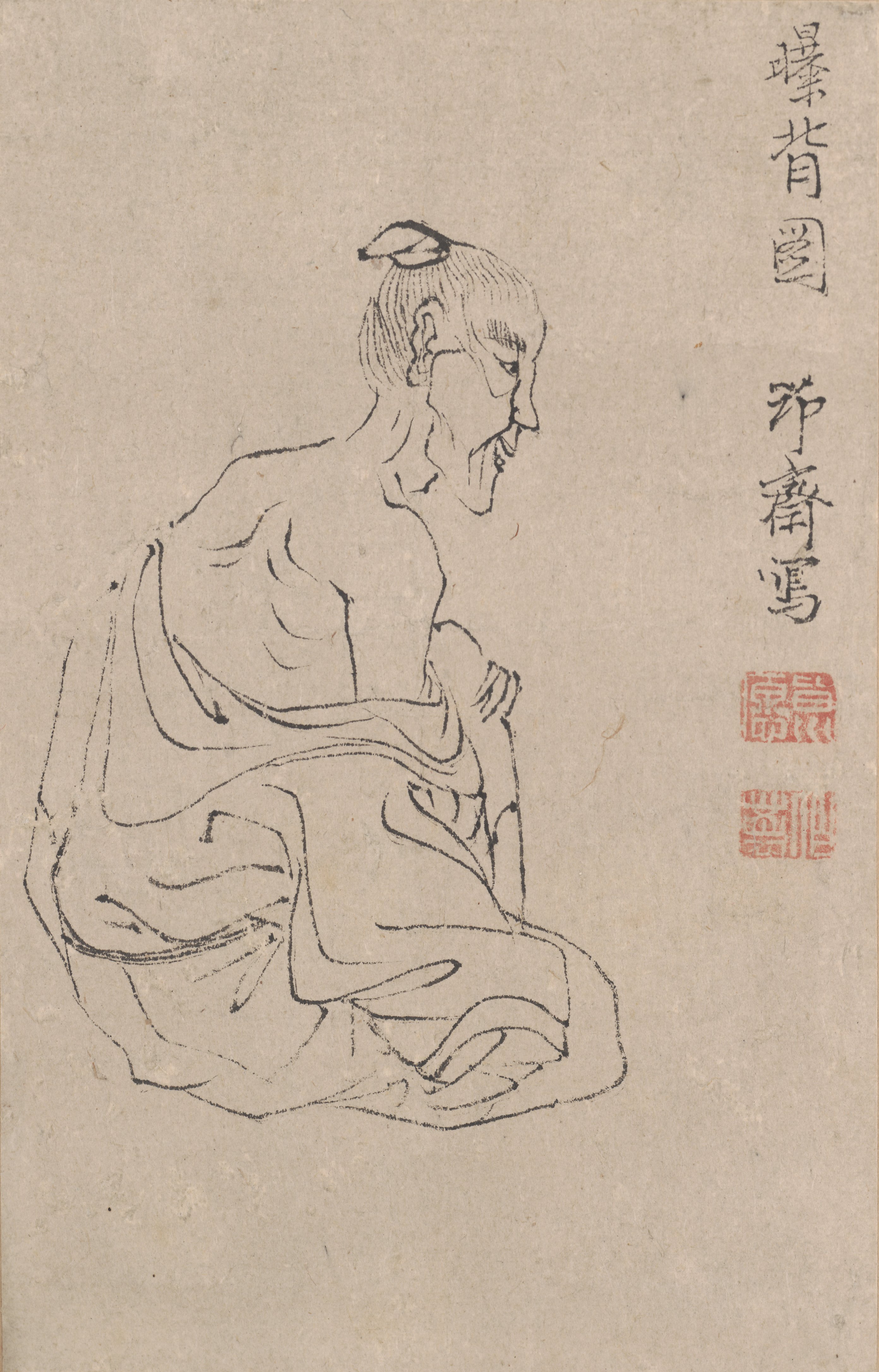 輪郭で描いた肖像