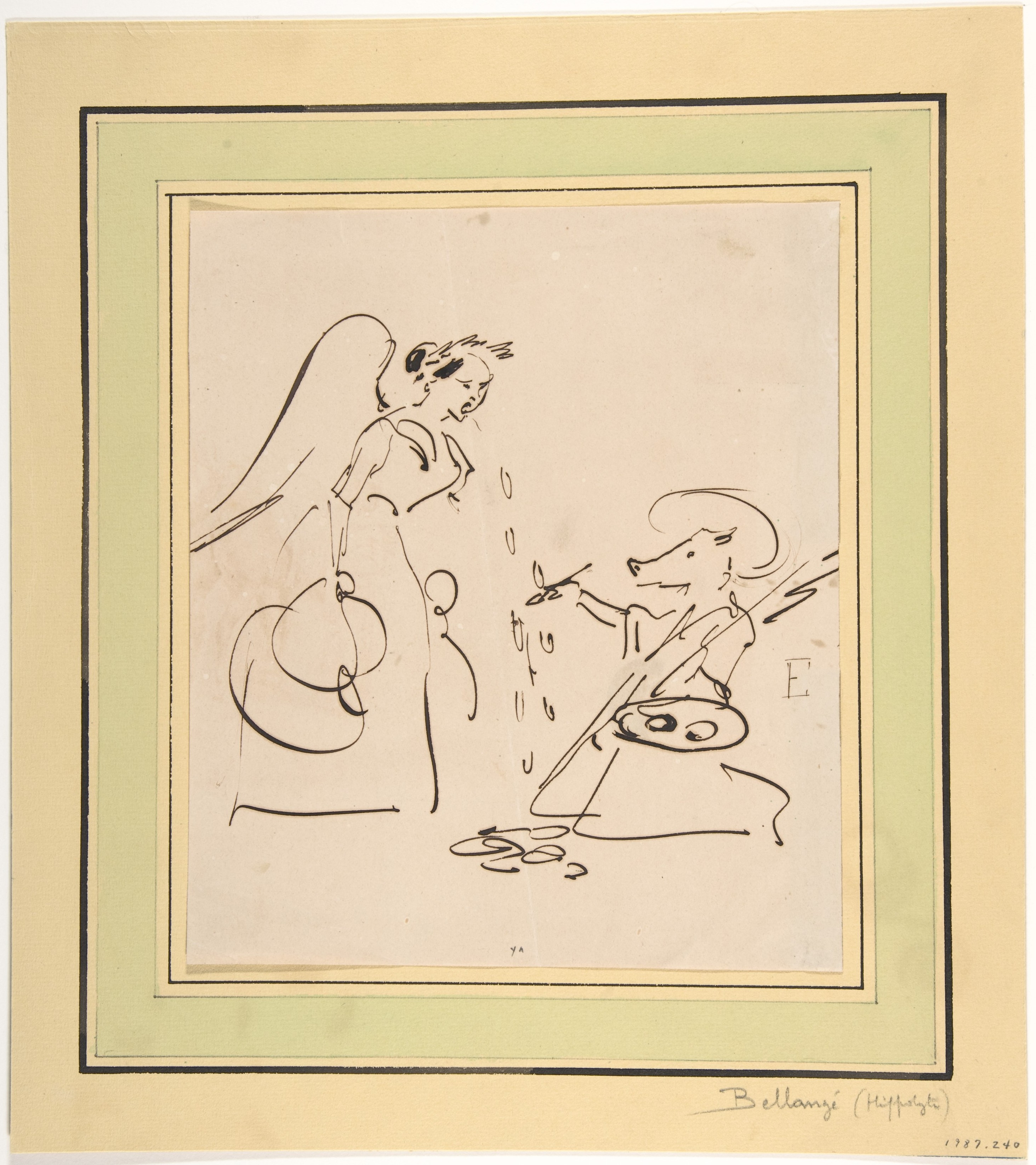 絵画芸術の風刺画