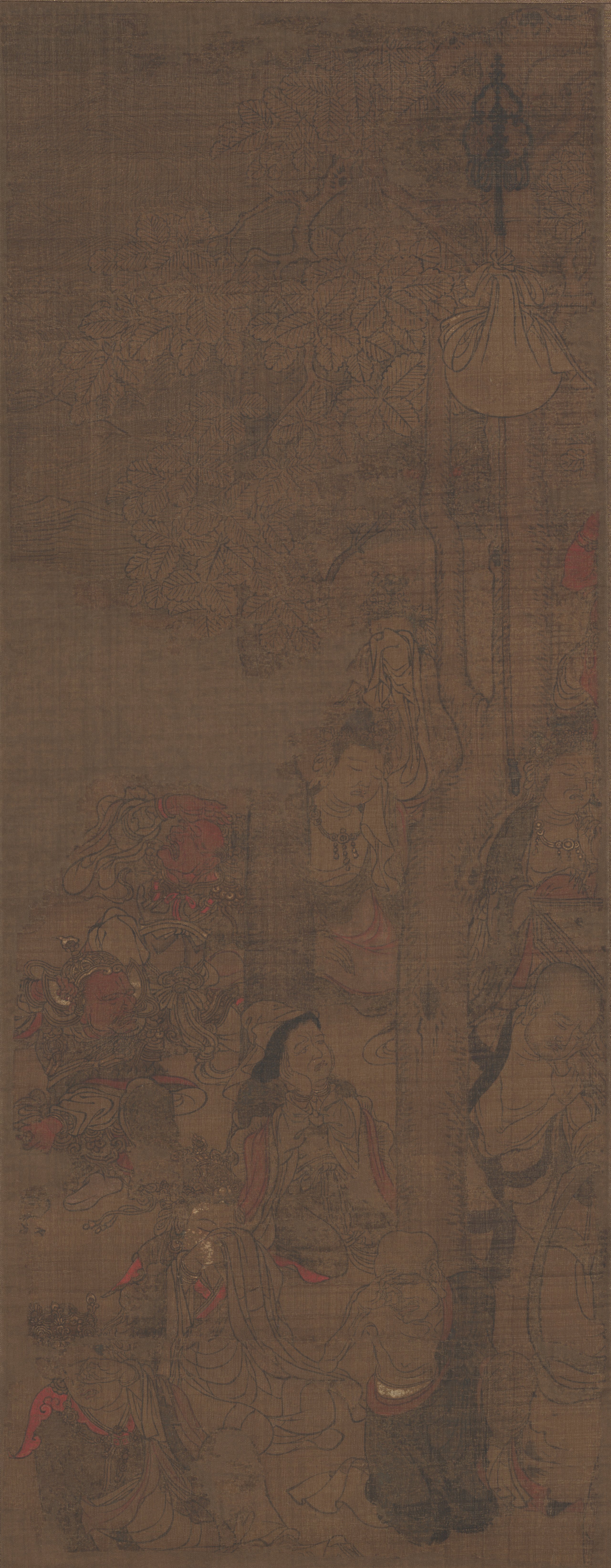 釈迦涅槃図（右断簡）