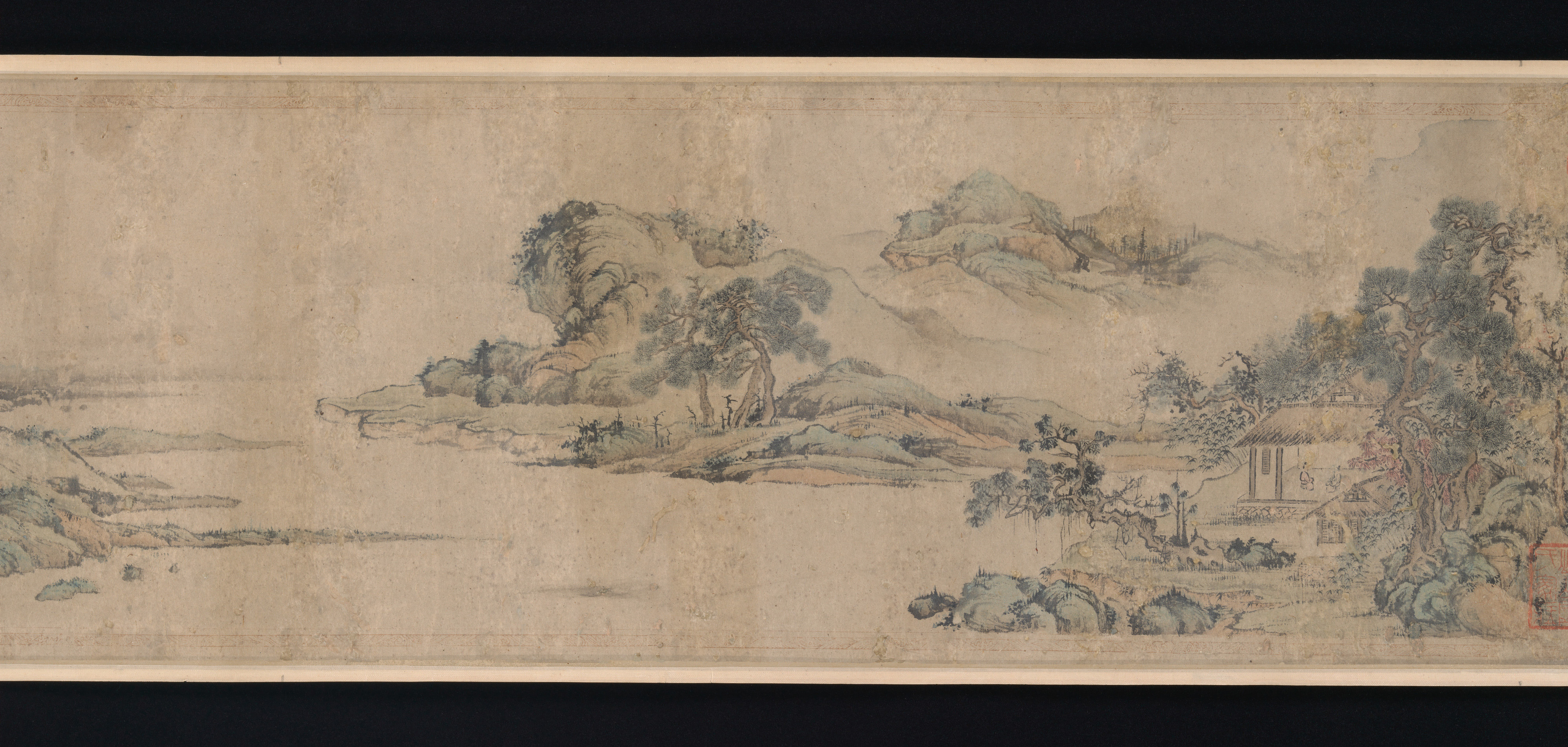 明代の匿名朱徳潤Yile Tang Tuの巻 |ハーモニーと喜びのホール